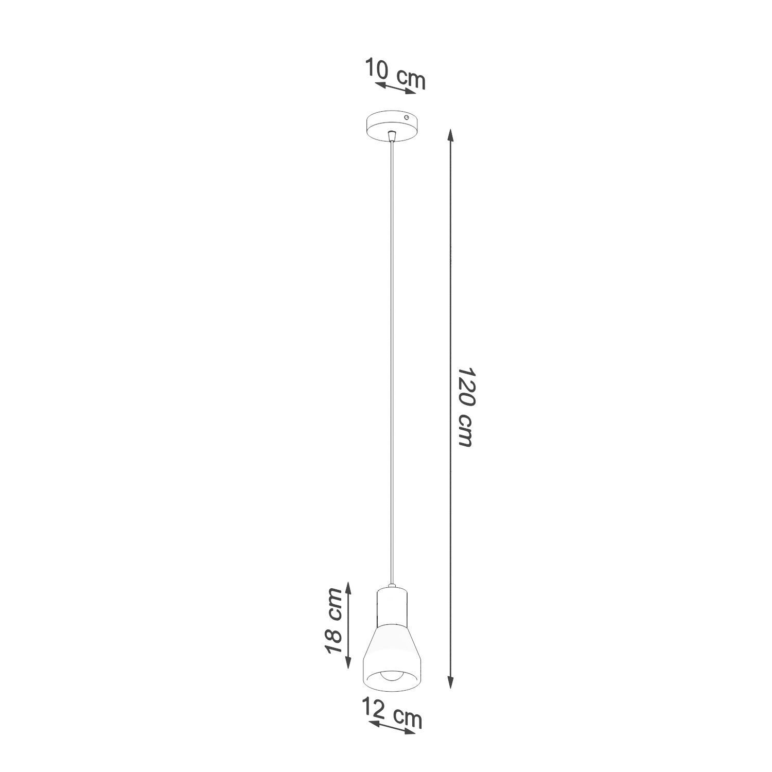 Suspension Béton Bois Ø 12 cm Scandinave E27