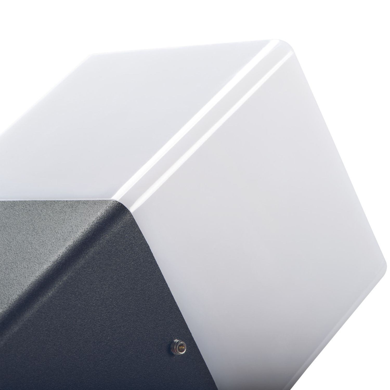 Lampe d'extérieur Anthracite Blanc IP44 E27 faible éblouissement Maison Elektronik, Sprecher, Adapter, Computerausrüstung