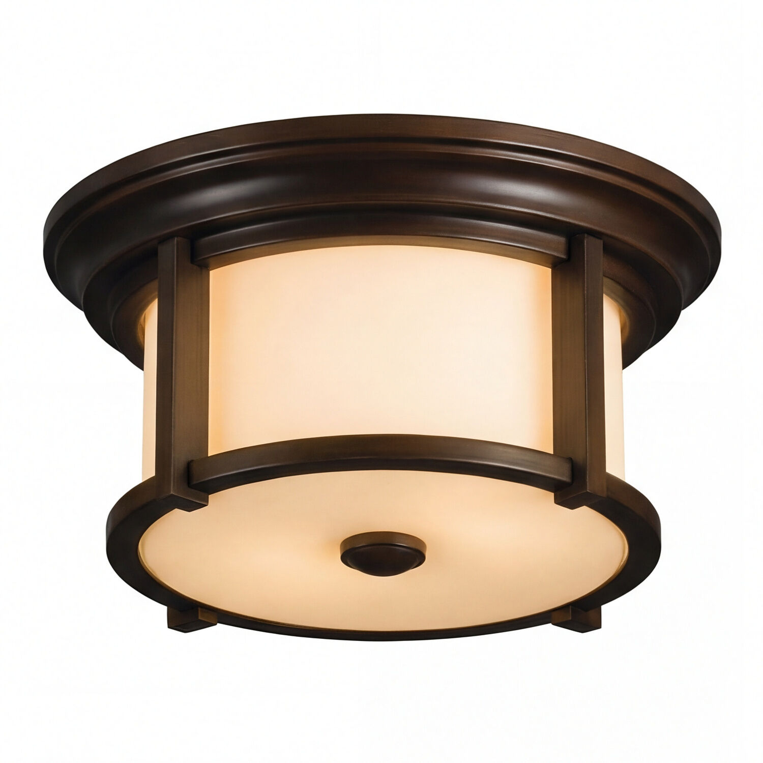 aussen-deckenleuchte-meryl-2-flammig-dunkles-bronze-creme-rustikal-vintage-313-1 Deckenleuchte, Flush Mount, Bronze-Finish, Glasschirm, Runde Leuchte