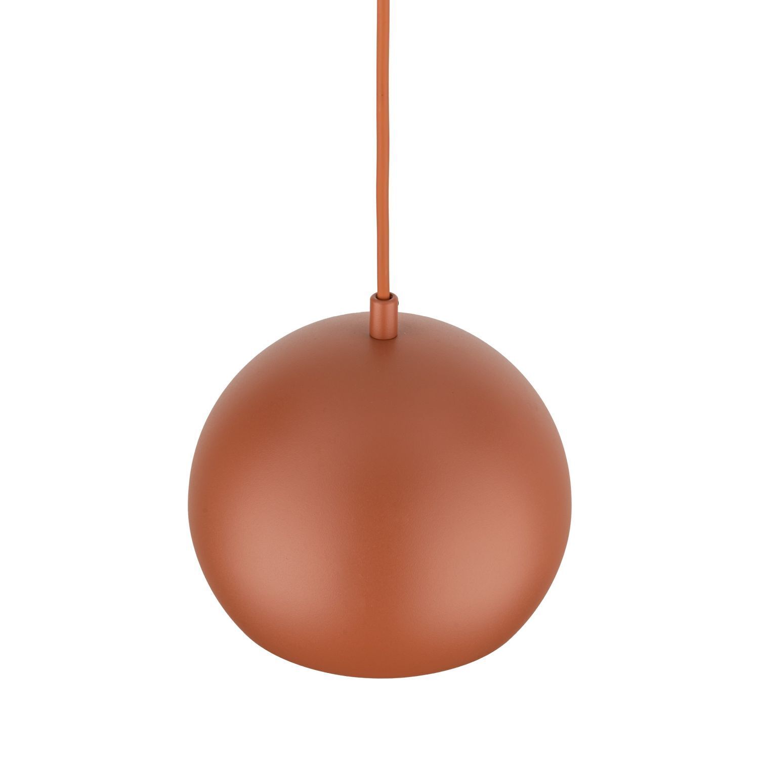 Suspension Métal Rouge Ø 17 cm rond E27 Boule Abat-jour