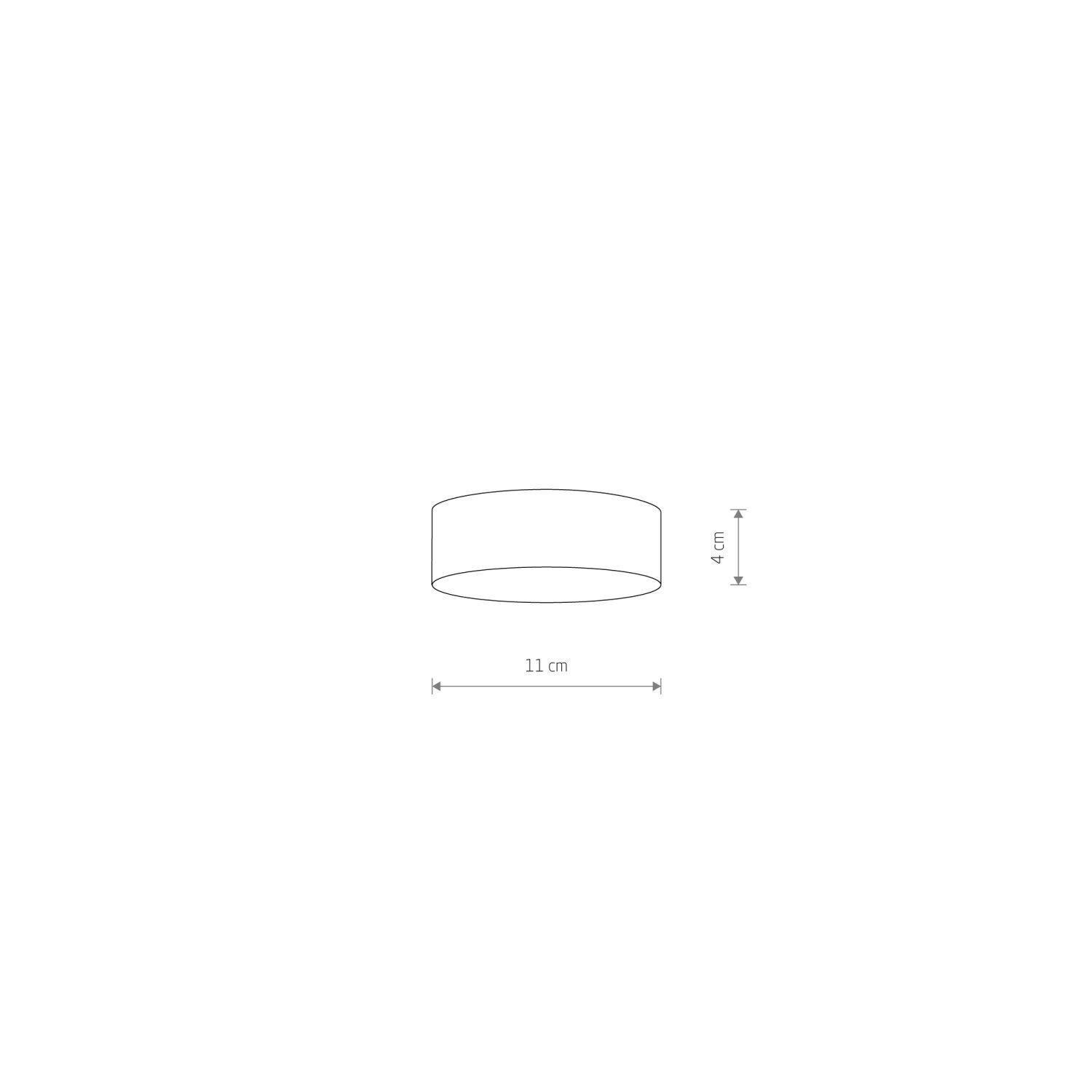 Plafonnier LED noir Ø 11 cm 4000 K blanc neutre faible éblouissement