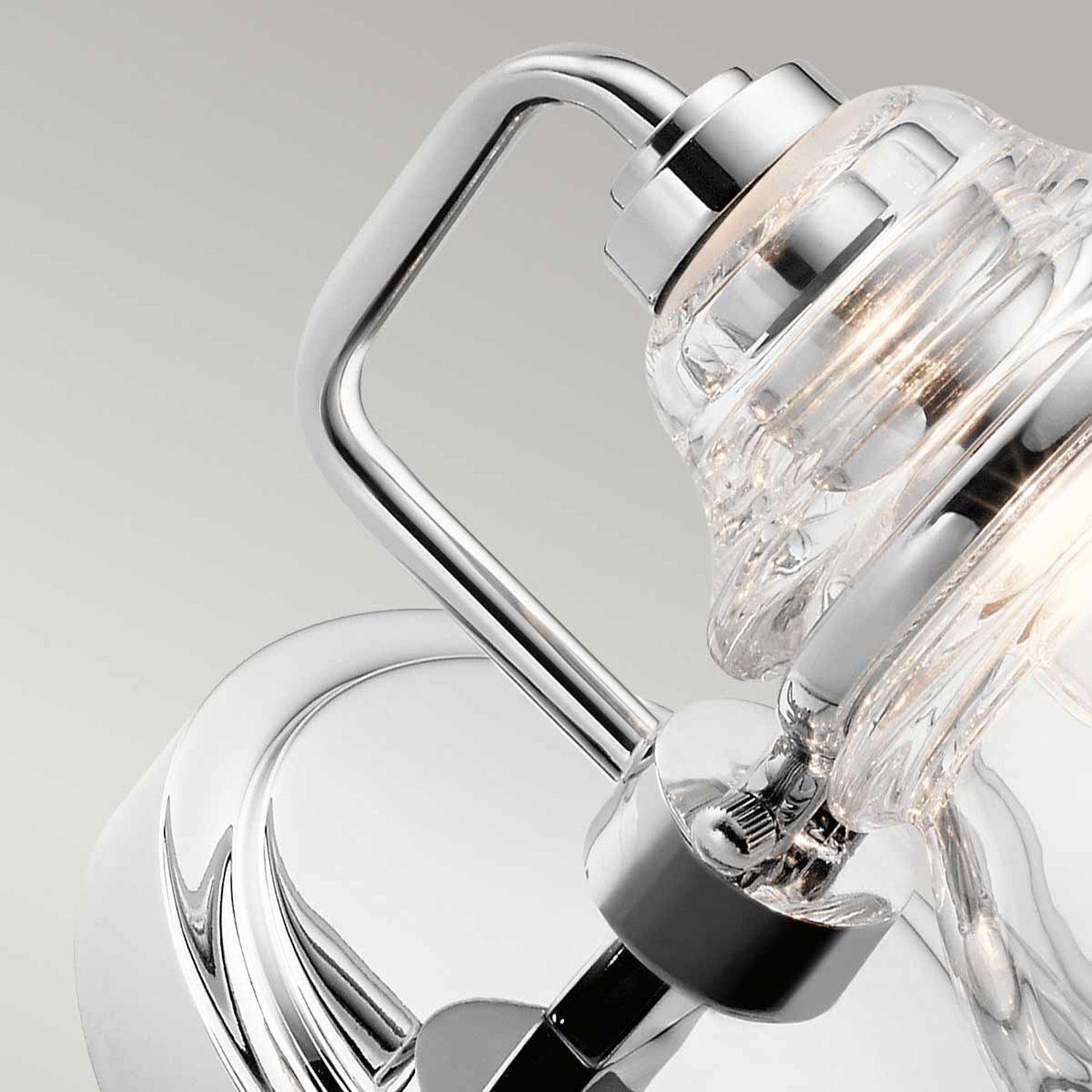 Applique murale Salle de bain LED G9 IP44 H : 16,3 cm Chrome poli