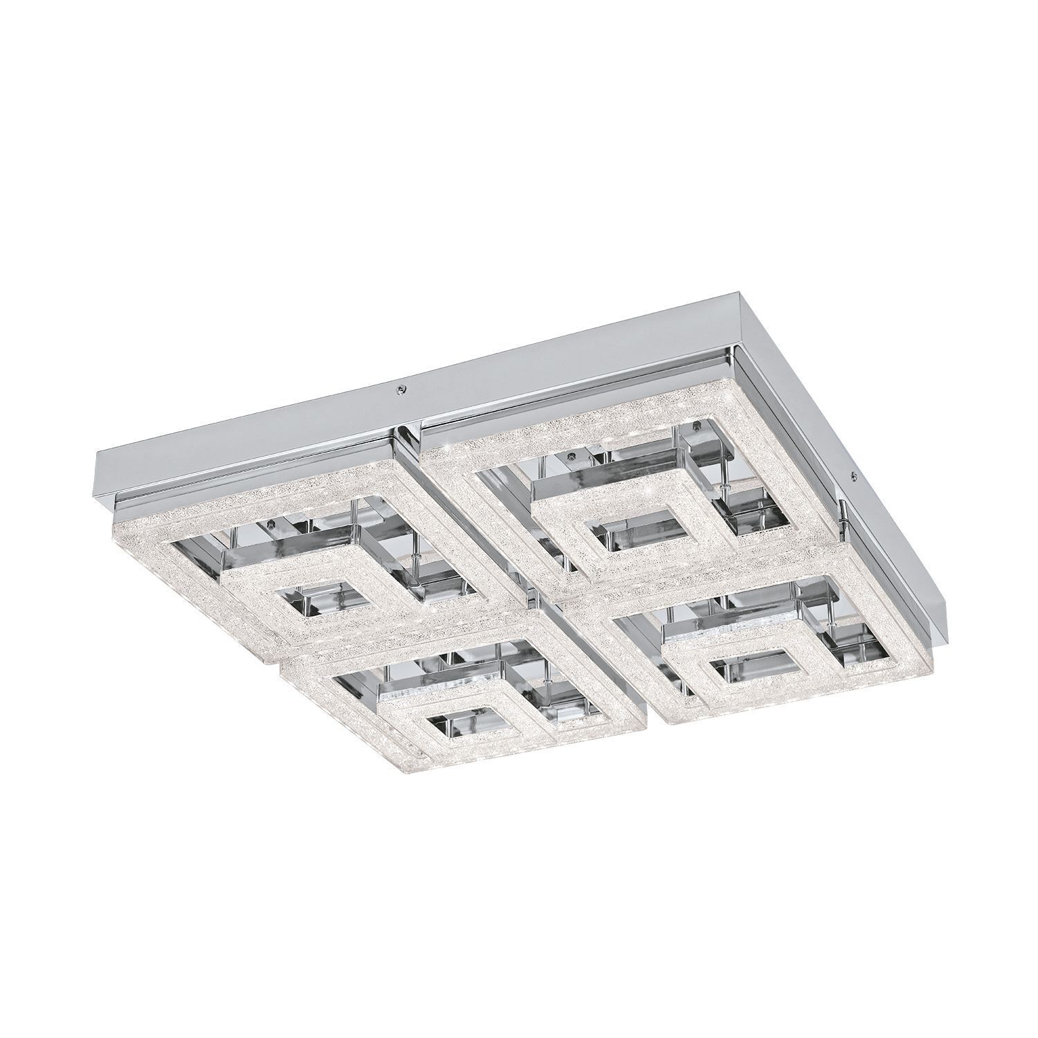 Plafonnier LED Fradelo aspect cristal chrome