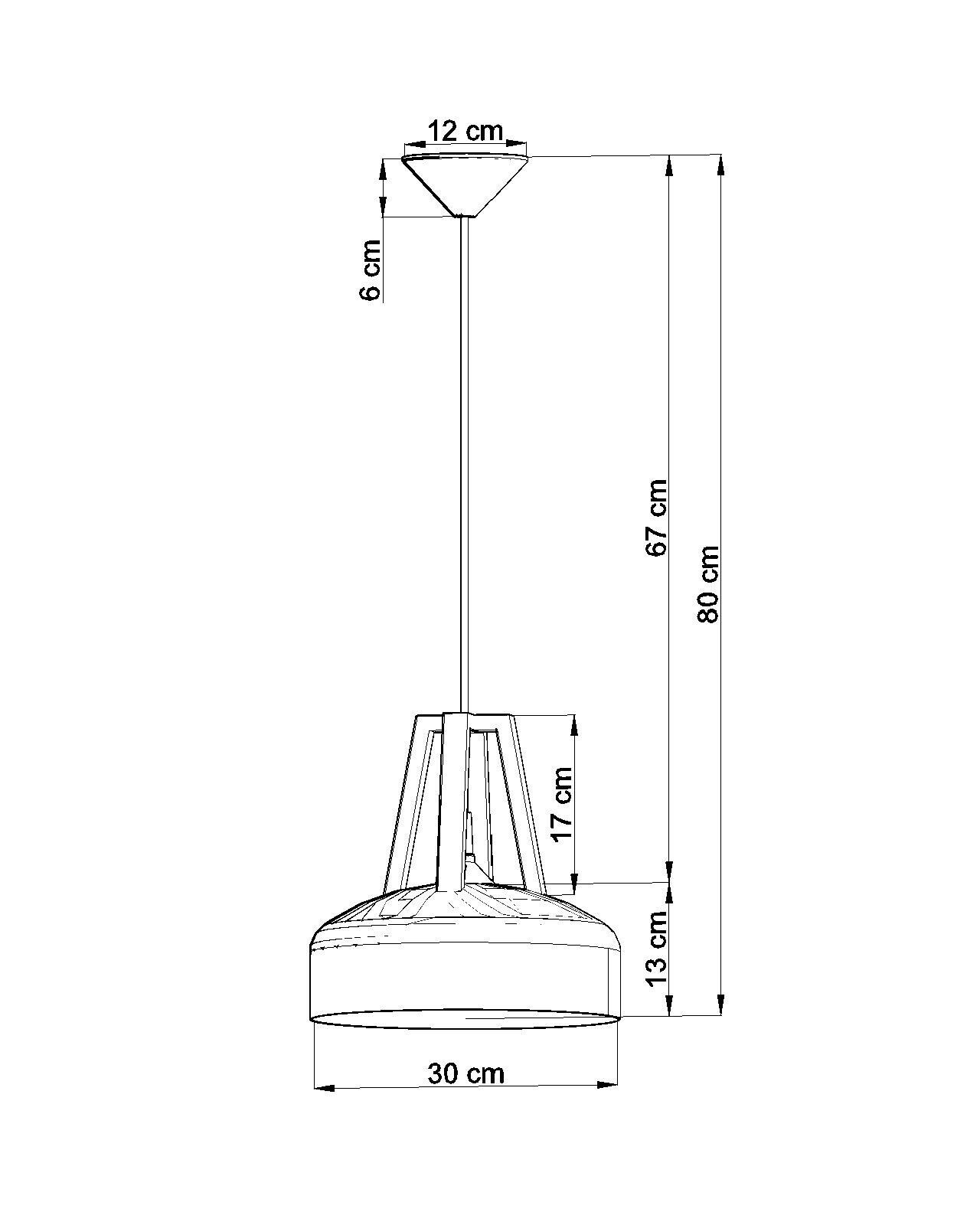 Lampe à suspendre blanche rétro Ø30cm métal E27 MANILIA Cuisine
