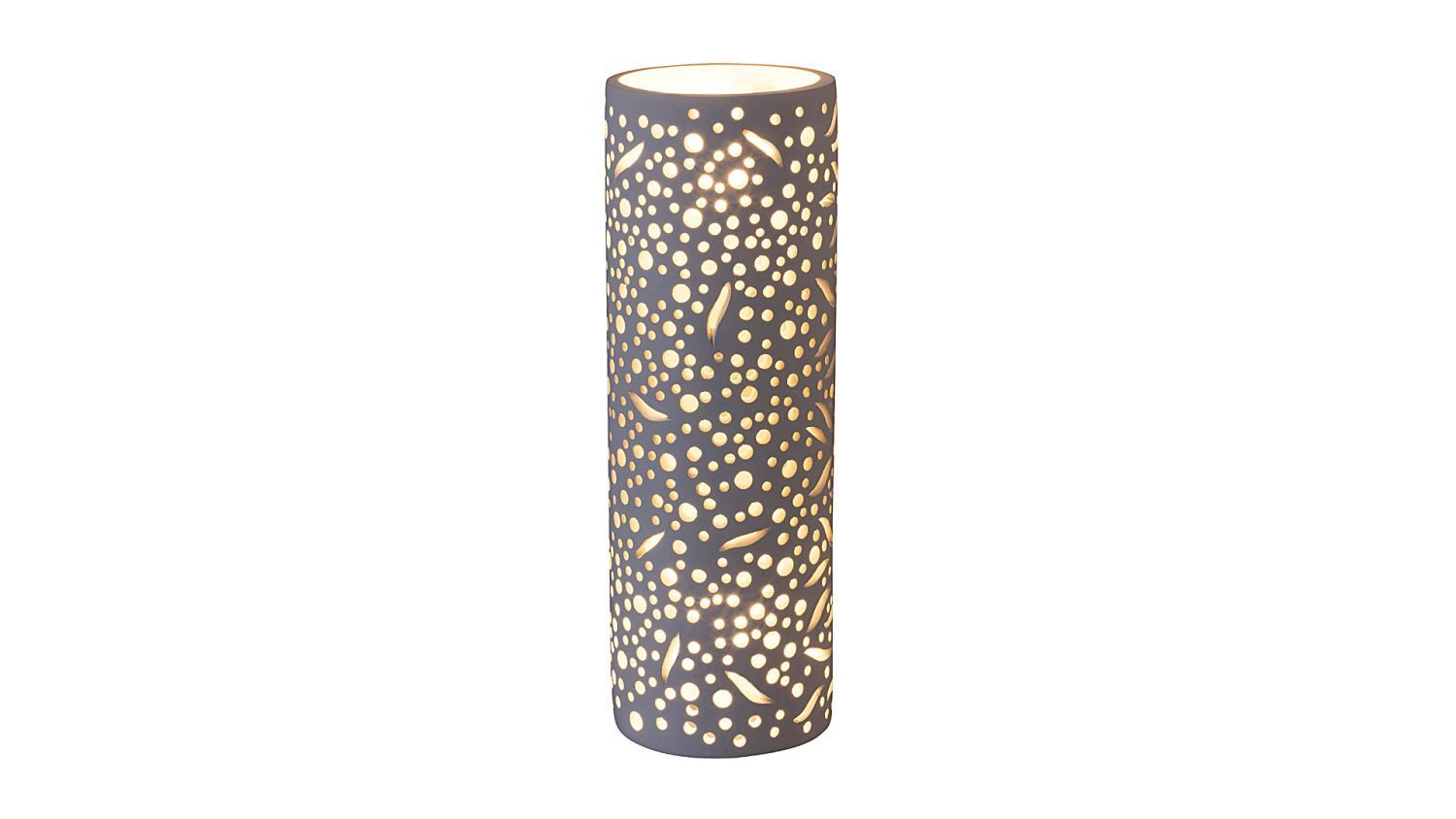 Applique blanche métal plâtre troué Ø12cm décoratif Lampe, Töpferei, Zylinder, Krug, Vase