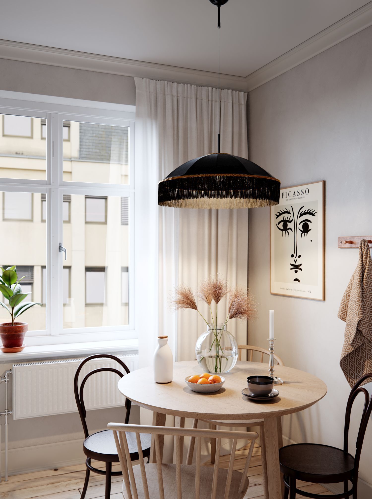 Esstisch, Tisch, Esszimmer, Innenarchitektur, Fenster