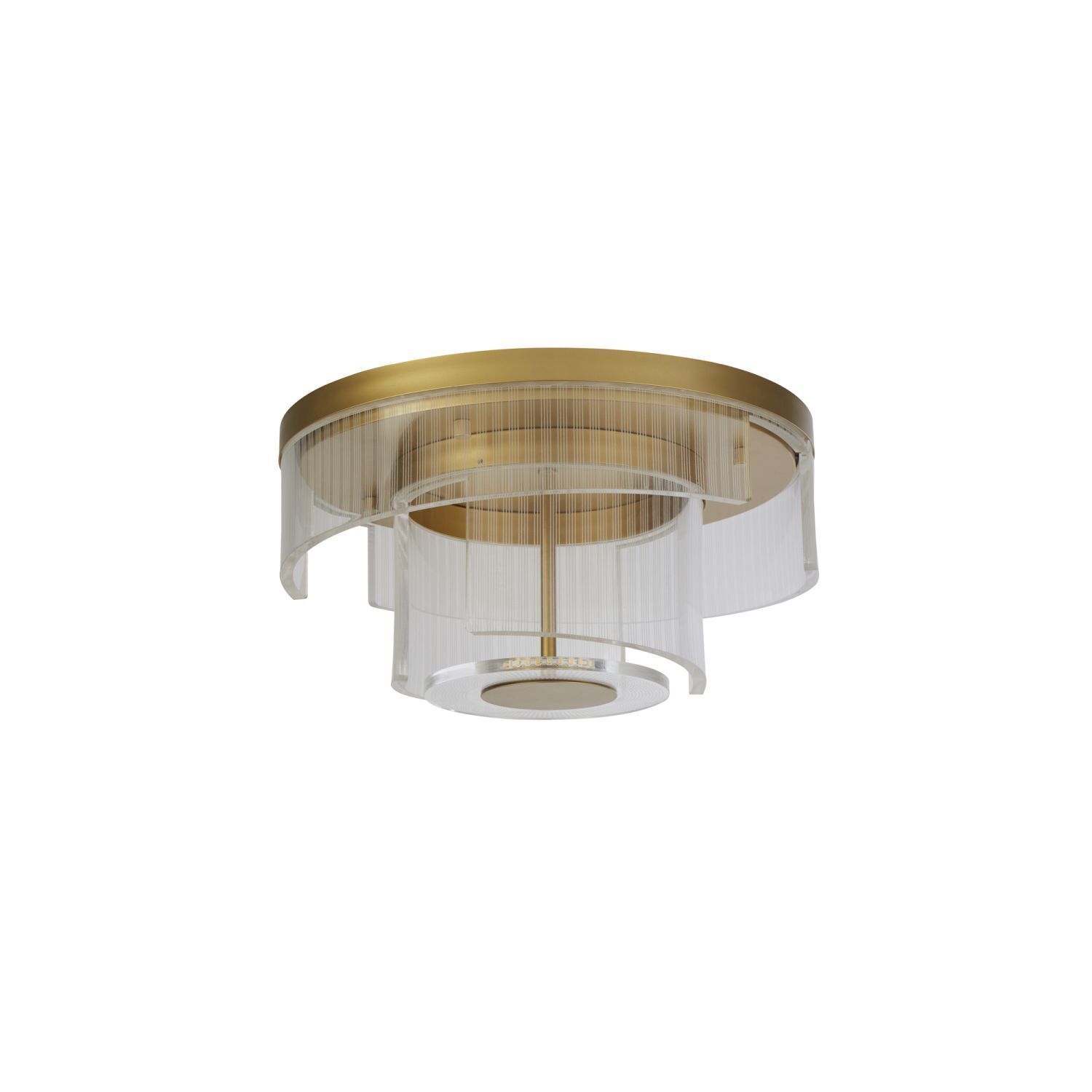 Lampe de plafonnier LED de style en métal Ø40 cm en or 1046 lm Deckenleuchte