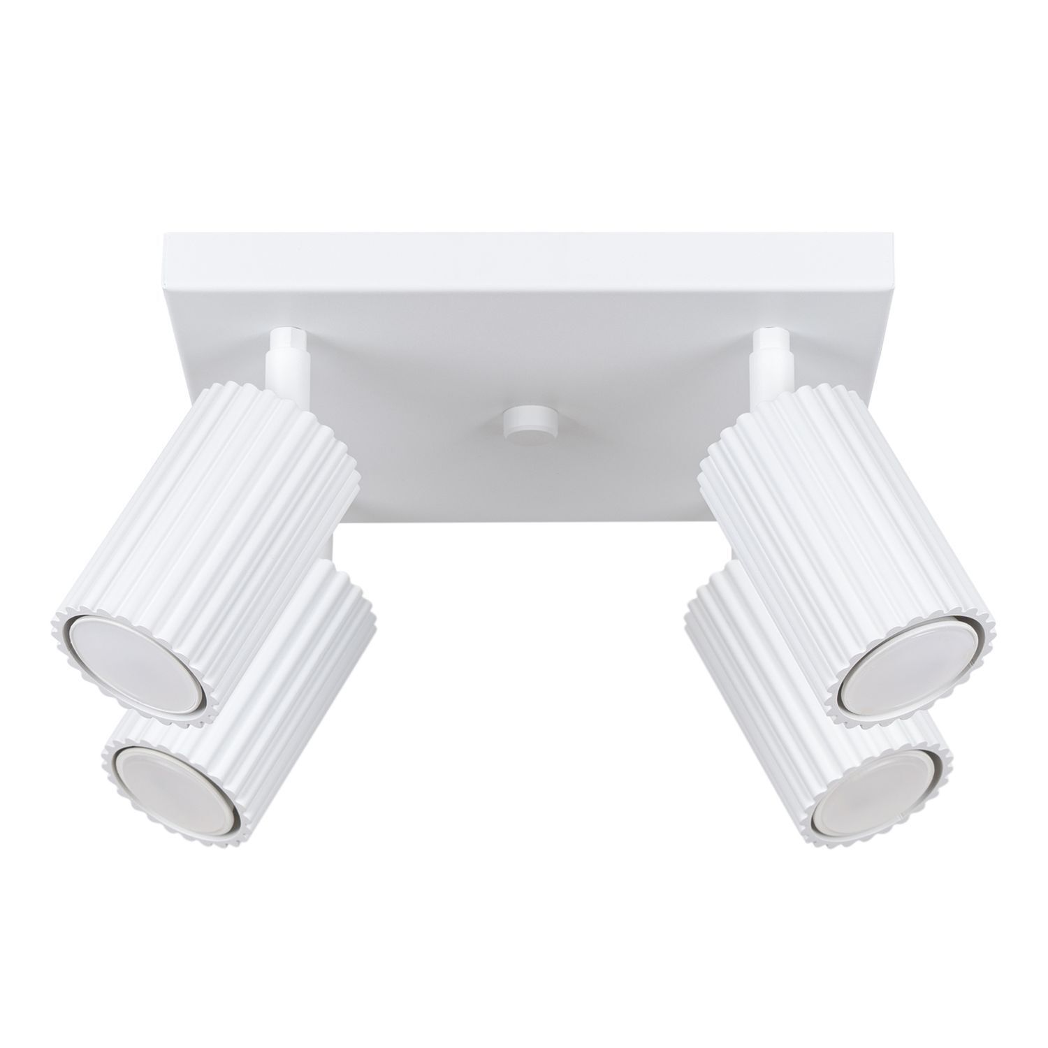 Projecteur de plafond 4 flammes GU10 L : 25 cm petit blanc Moderne