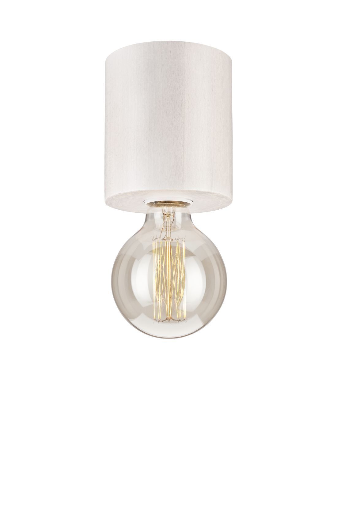 Plafonnier Salon Bois Blanc Lampe Moderne