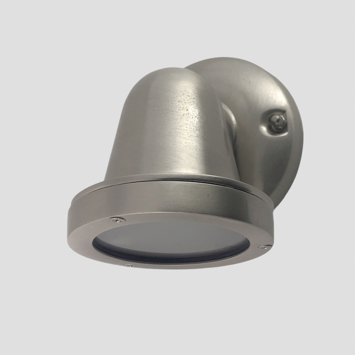 Downlight terrasse laiton verre hauteur 14 cm IP64 GU10 petit