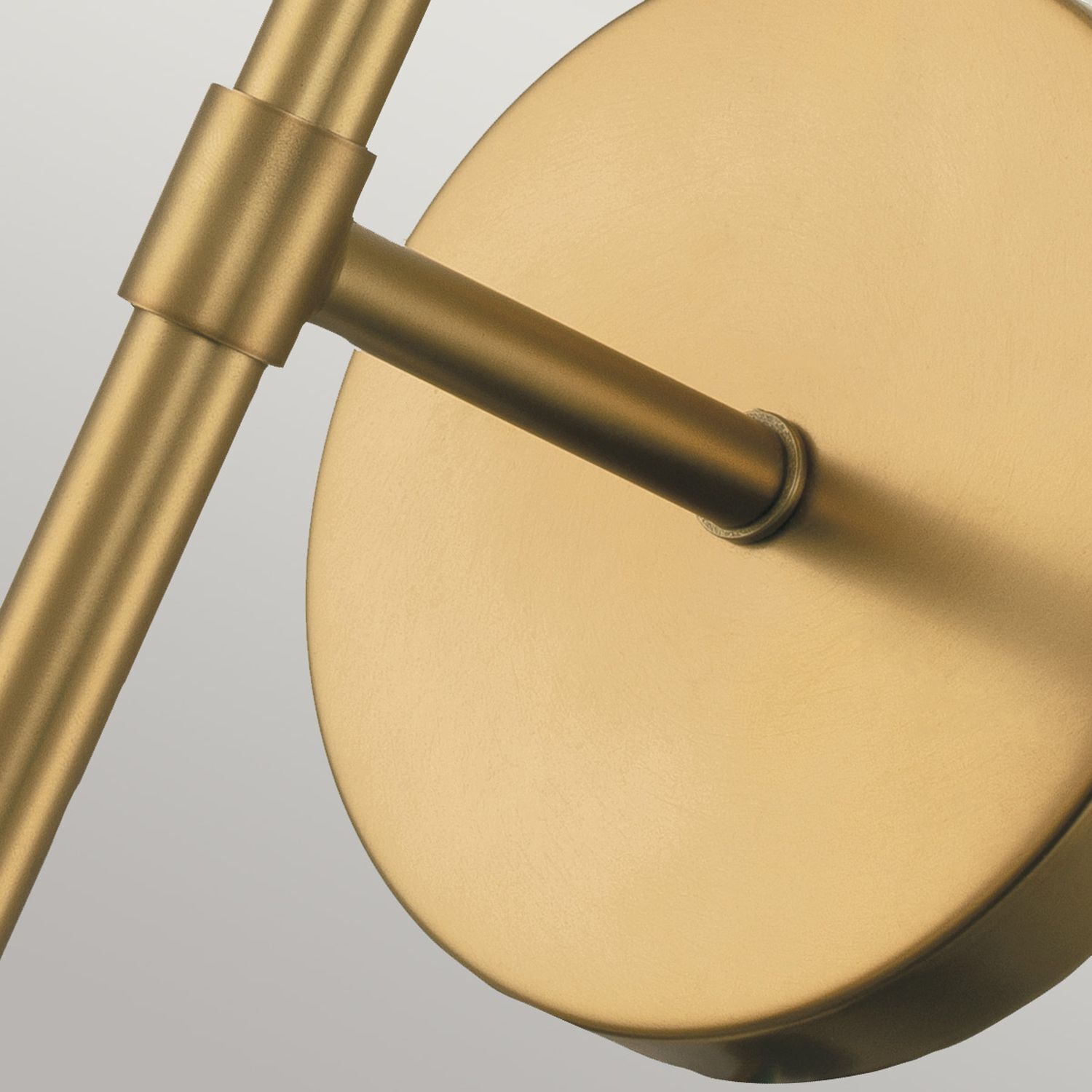 Lampe de salle de bain murale métal verre IP44 H : 40,3 cm en laiton antique Lampe de salle de bain murale métal verre IP44 H : 40,3 cm en laiton antique