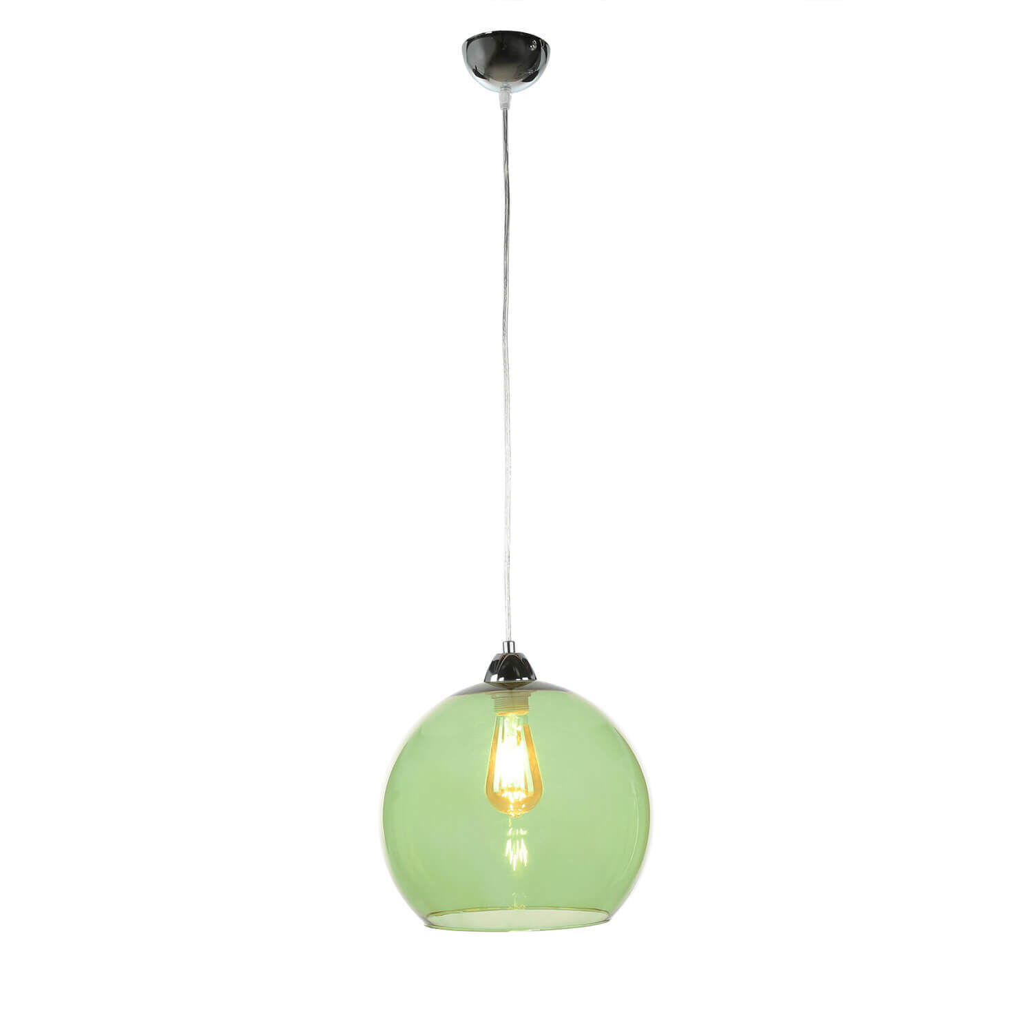 Lampe à suspendre avec abat-jour en verre Vert