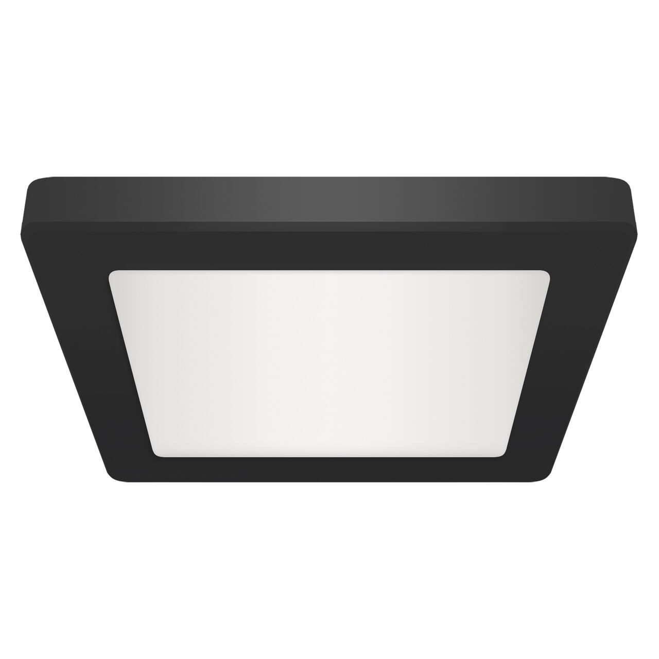 LED Deckenleuchte Unterputz Aufputz B: 29,2 cm Schwarz Weiß Deckenleuchte, Wandlampe?, LED-Licht, Schwarz, Quadratisch