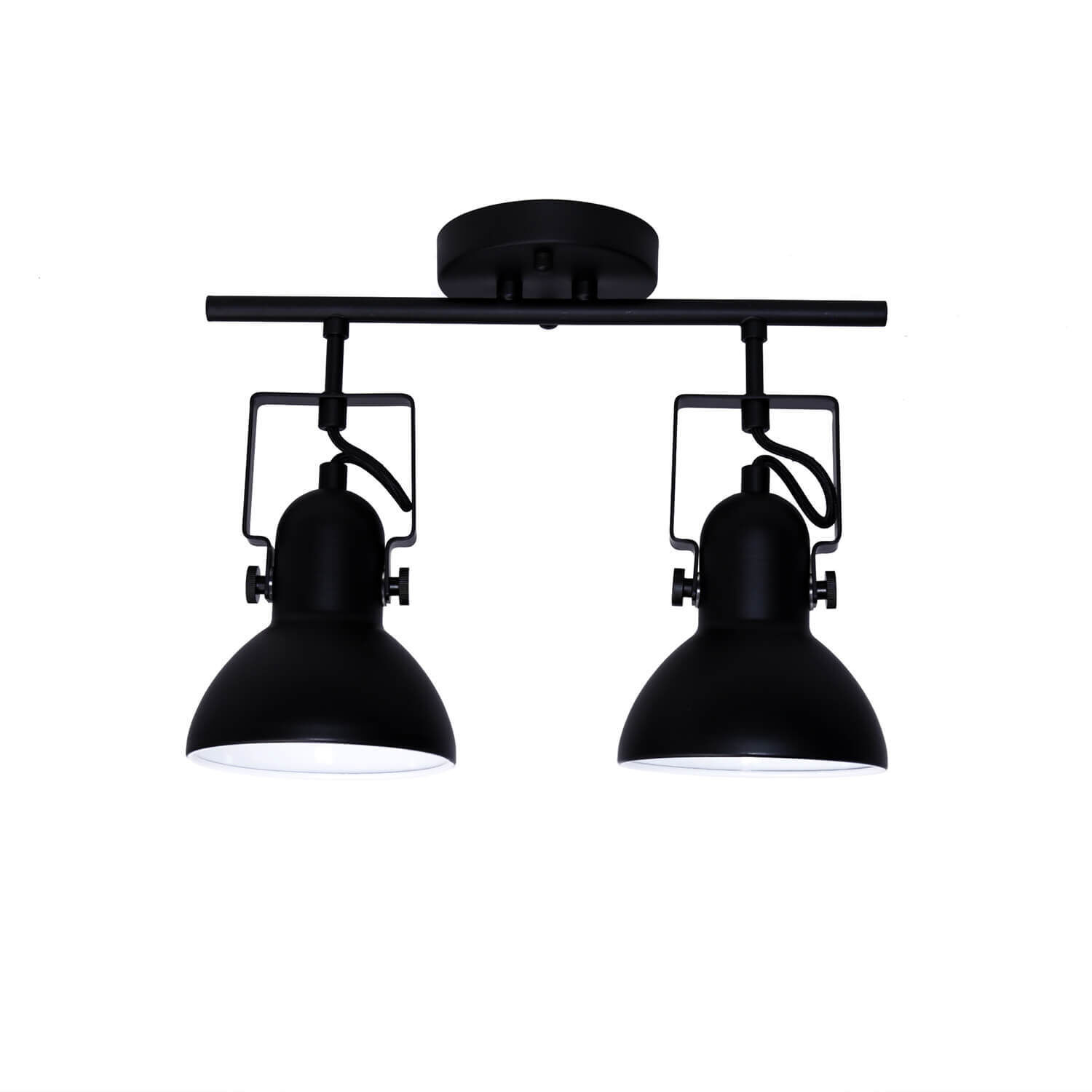 Spot Luminaire Noir Métal long Rétro pratique Leuchte, Deckenleuchte, Lampe