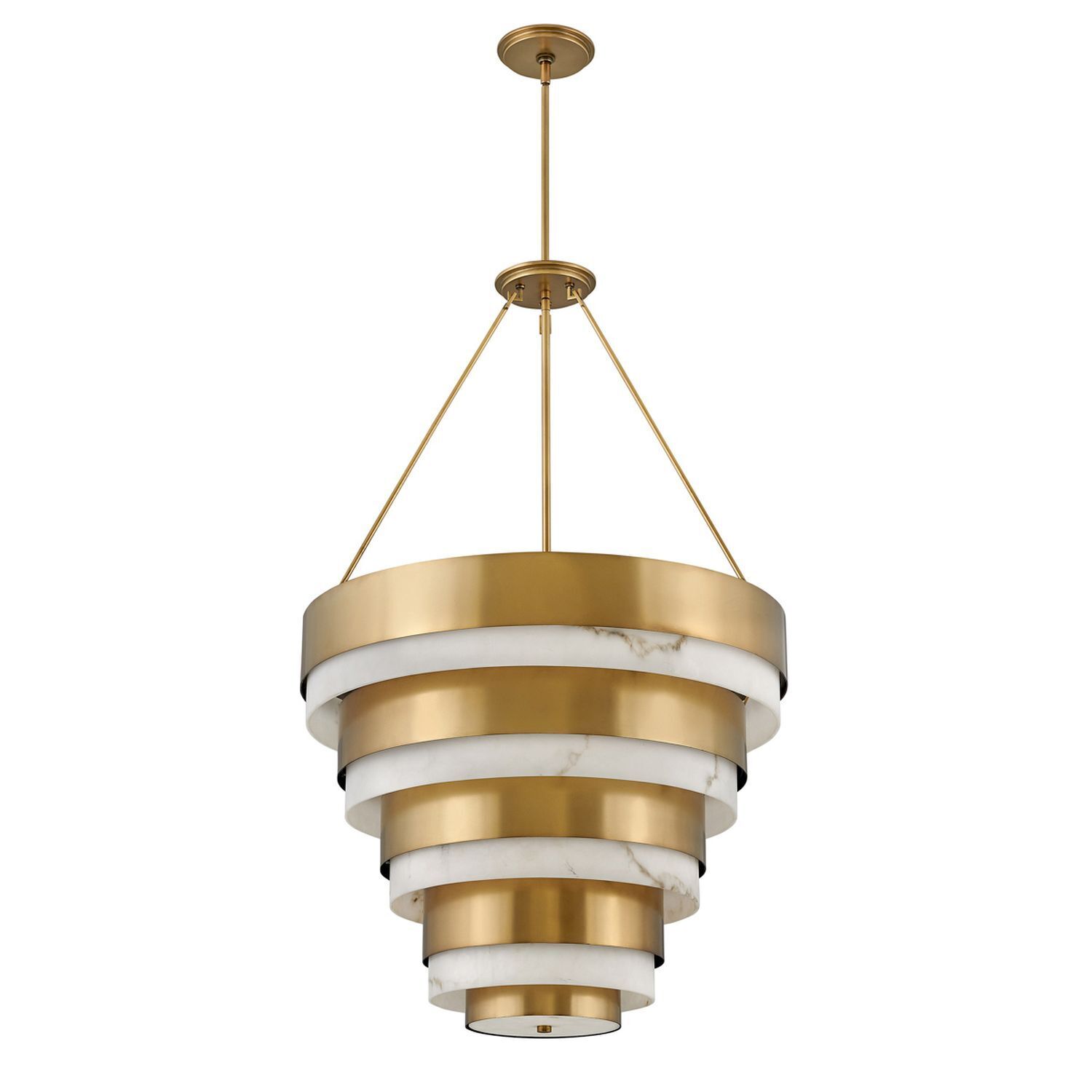 Suspension laiton antique Ø 69,2 cm H : max. 195,7 cm 8x E14 Leuchter, Lampe, Leuchte