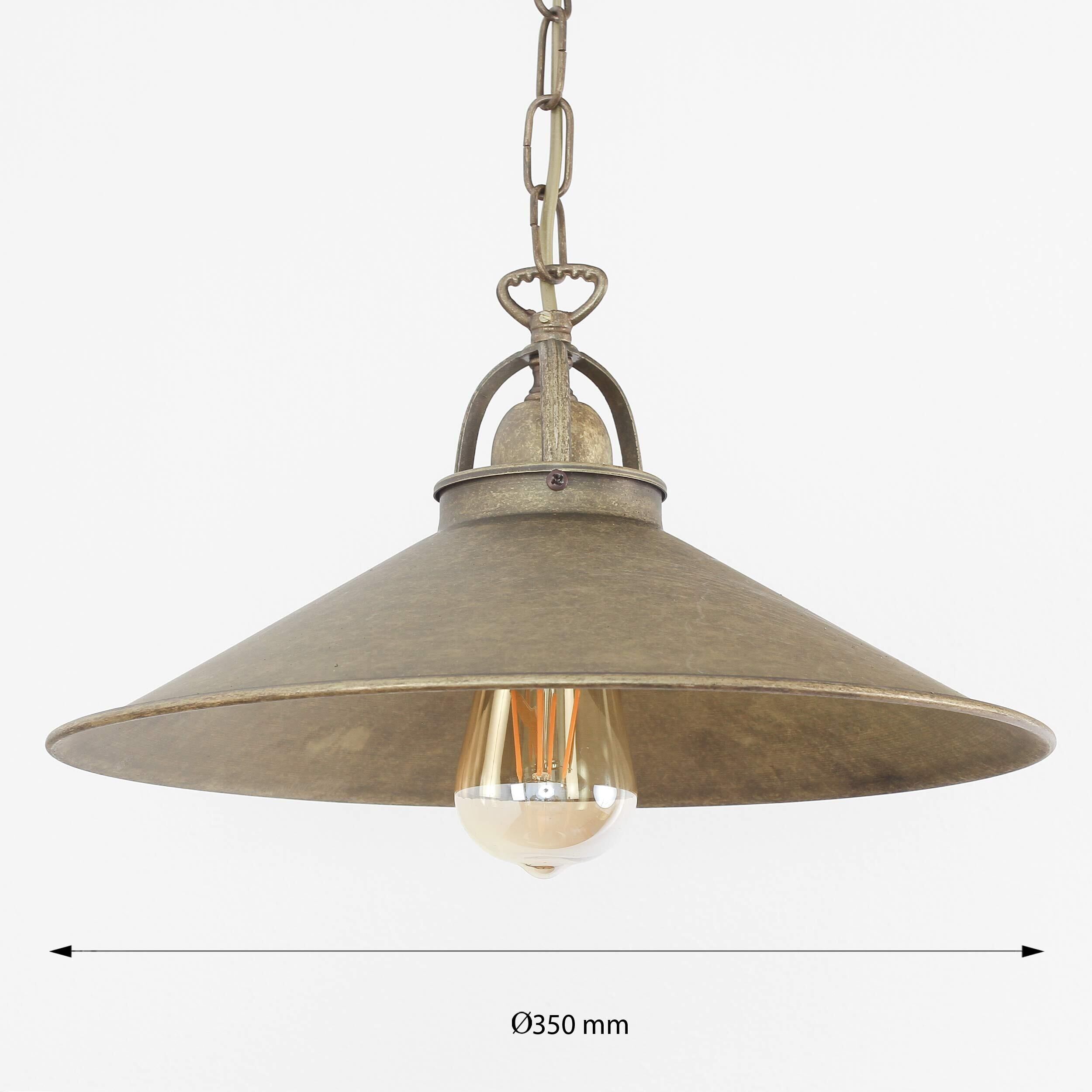 Suspension Bronze Antique Grande main