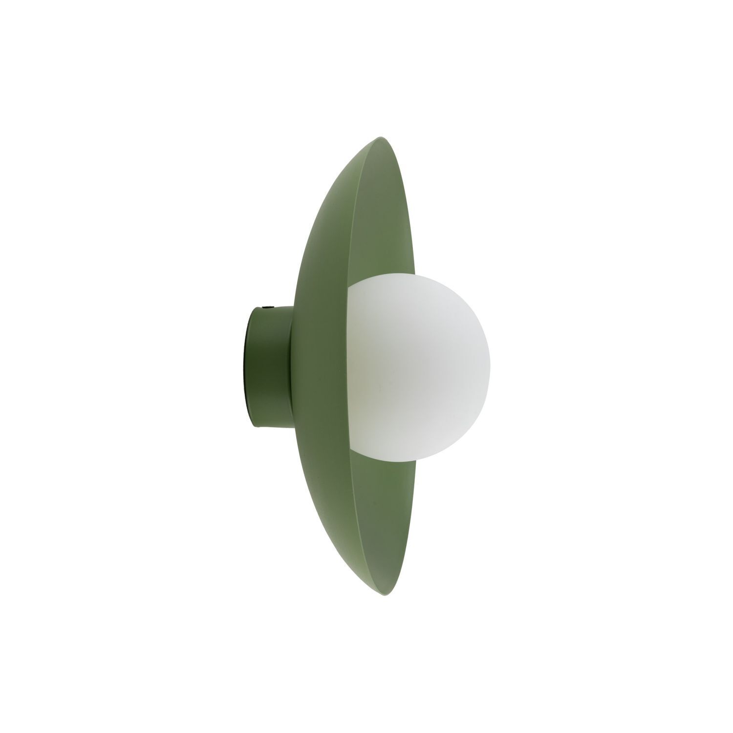 Applique verte Boule de verre à faible éblouissement G9 L:28 cm confortable Lampe