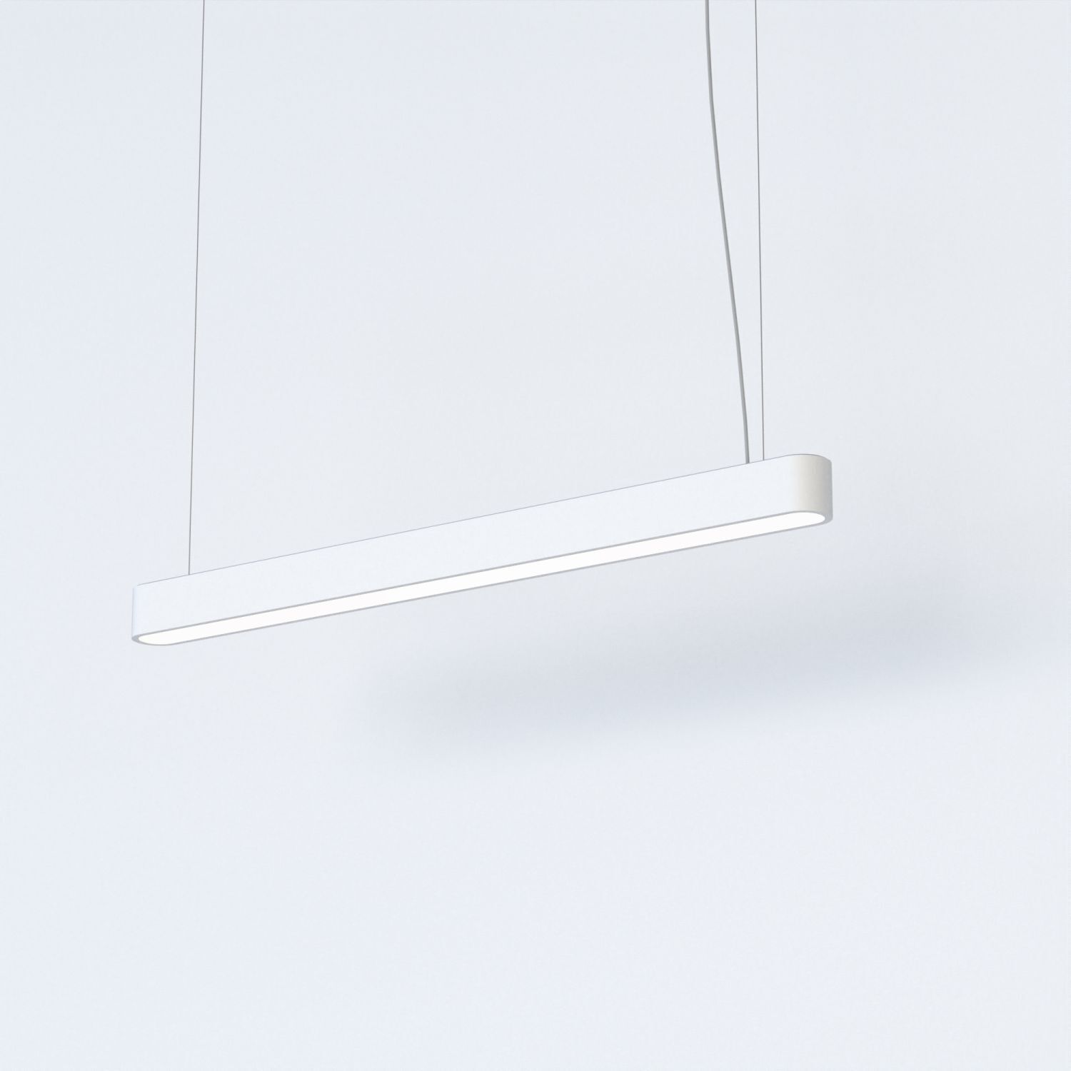 Suspension Blanc 3000 K 2300 lm T8 LED allongée 95 cm