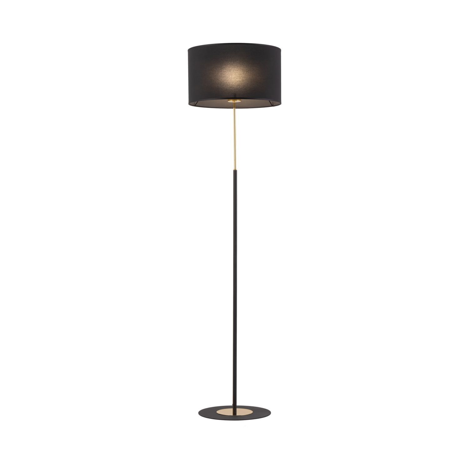 fußbodenlampe, schwarz, hoch, lampenschirm, verstellbar