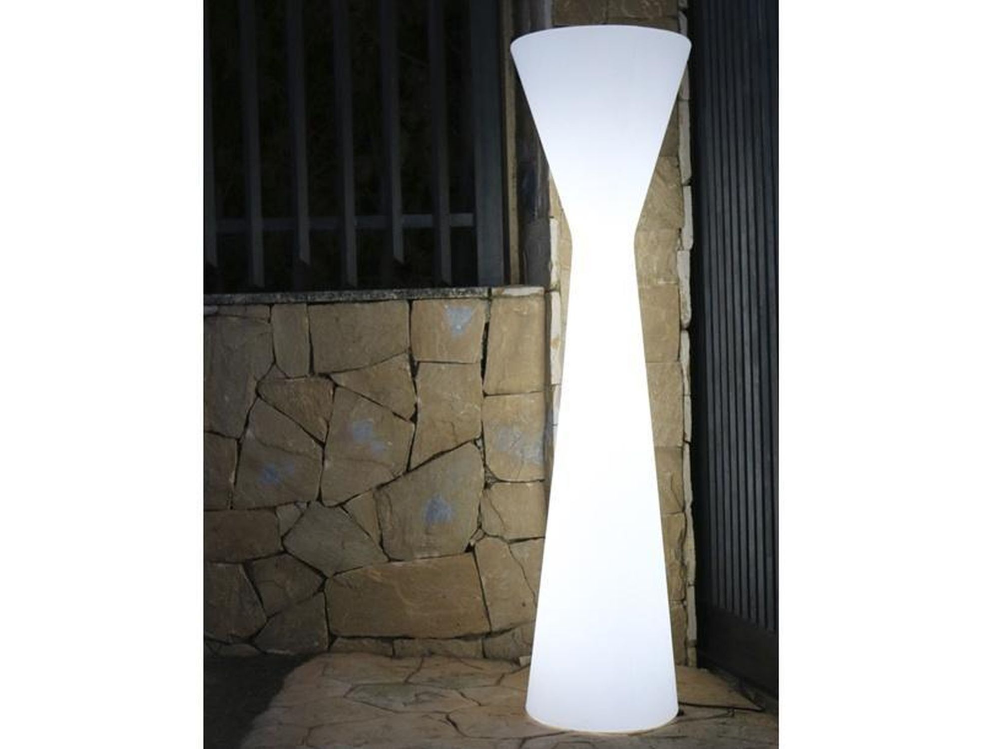 Lampe LED décorative extérieure IP65 170 cm blanc 6000 K design colonne