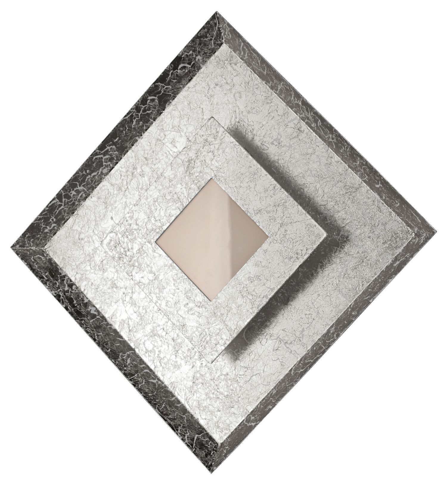 Applique LED Métal Argent L:32 cm Applique Plafond à intensité variable