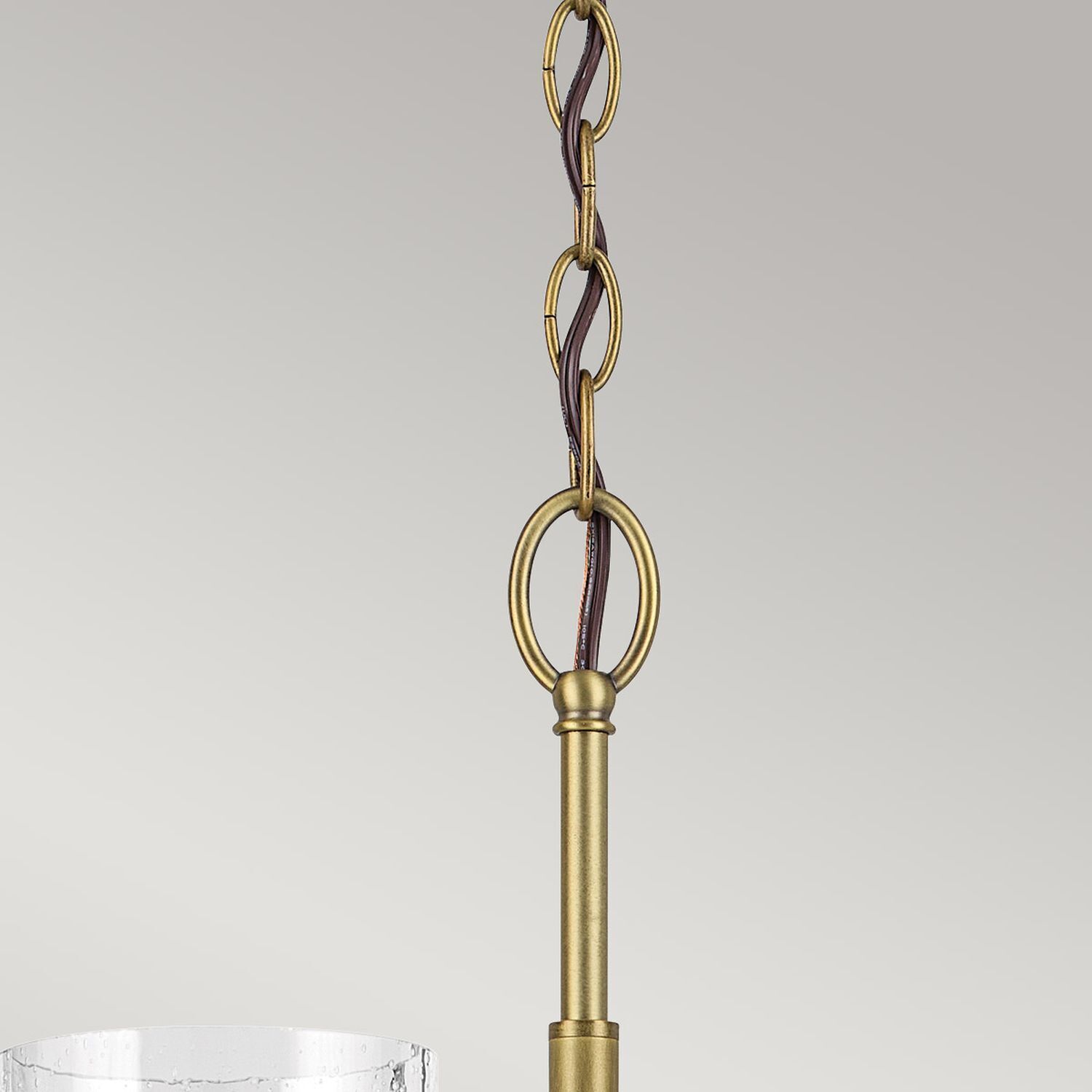 Lustre métal verre L : 66 cm H : max. 145,2 cm 6x E27