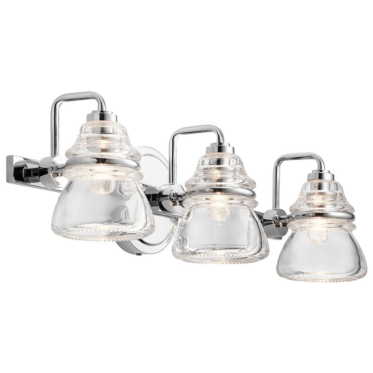 Lampe de salle de bain miroir métal verre 55,9 cm de large IP44 G9 LED