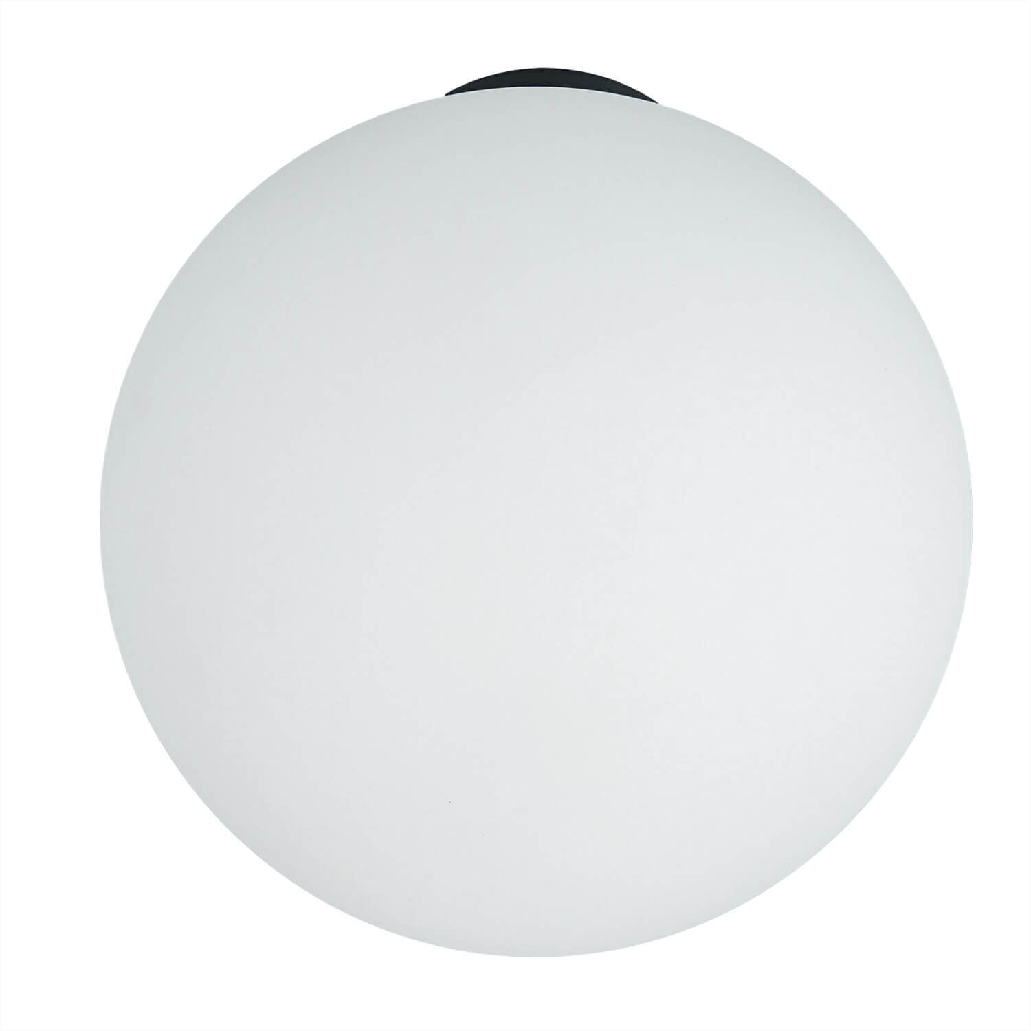Plafonnier E27 Noir Blanc Verre Métal Moderne