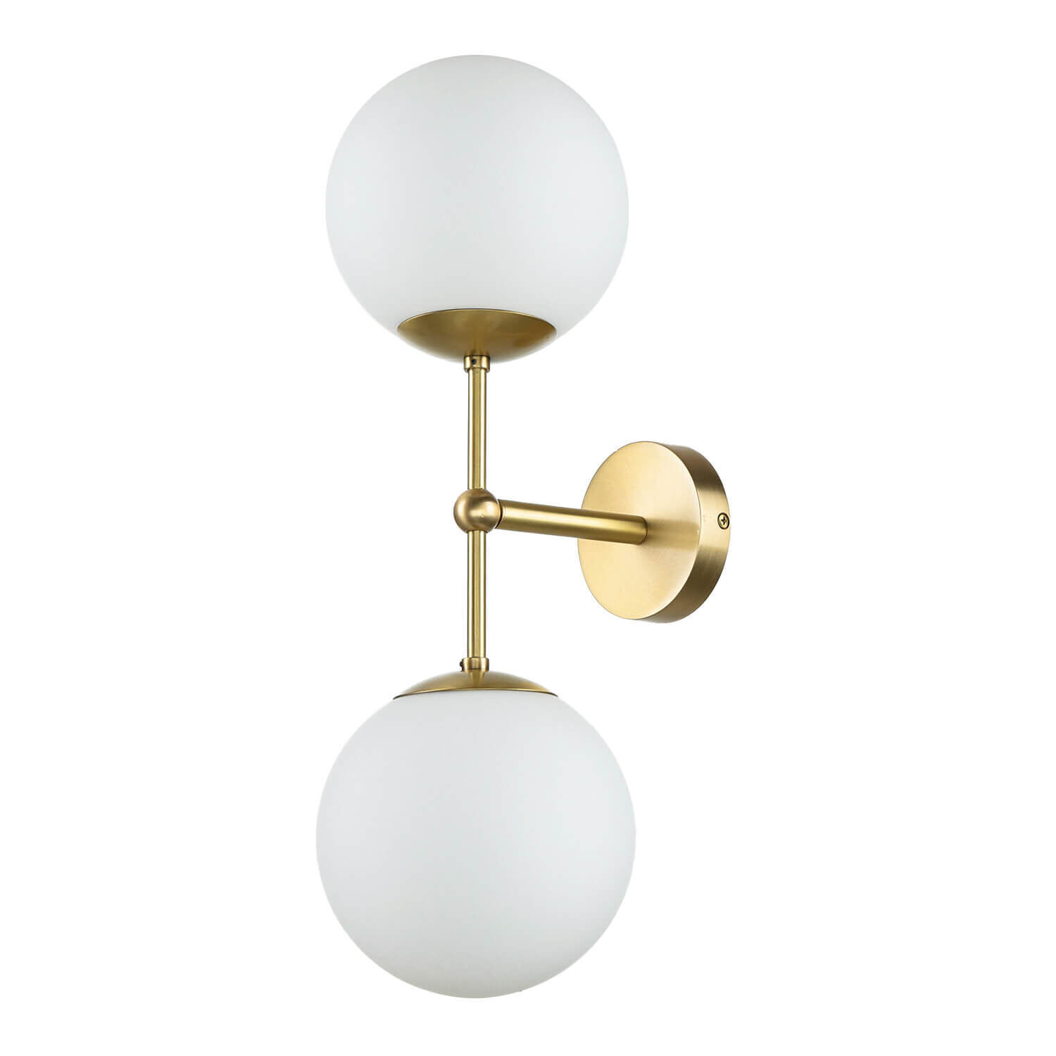 Applique MUSA laiton verre en bronze clair blanc Leuchte, Lampe