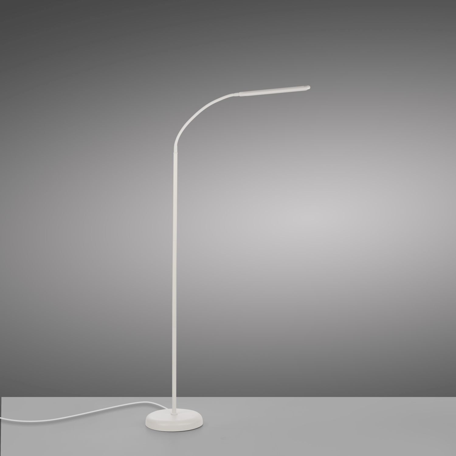 Lampadaire LED Métal Blanc Touch 125 cm réglable