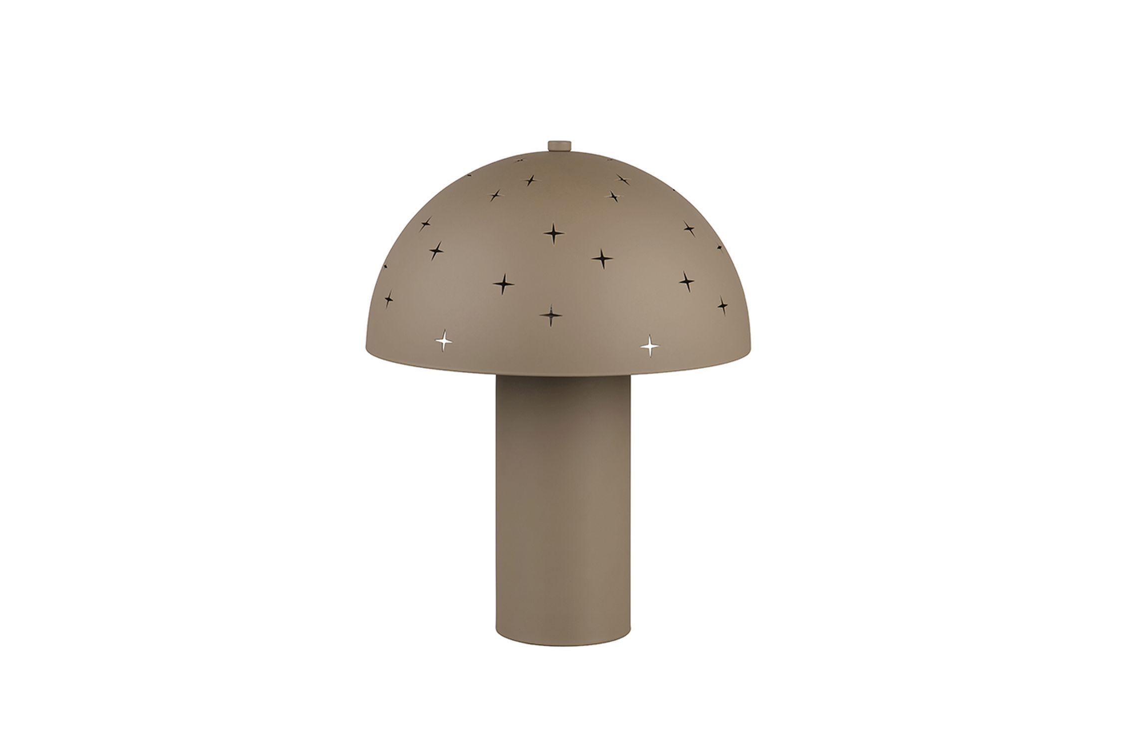 Lampe de table stylée Taupe Métal E14 32,5 cm Étoiles Lampe