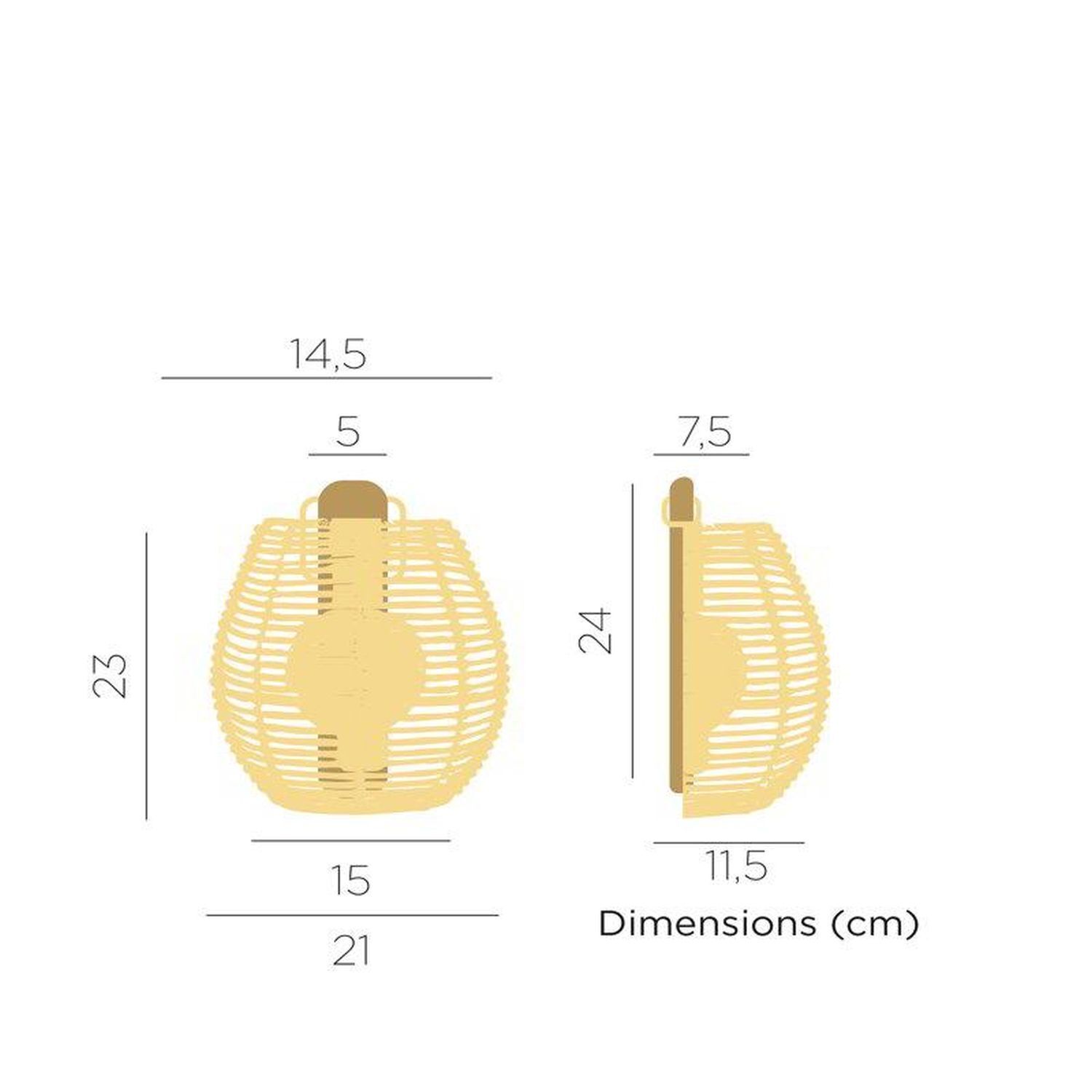 Applique LED extérieure sans fil batterie IP54 rotin Essen, Produzieren, Mais, Getreide, Pflanze