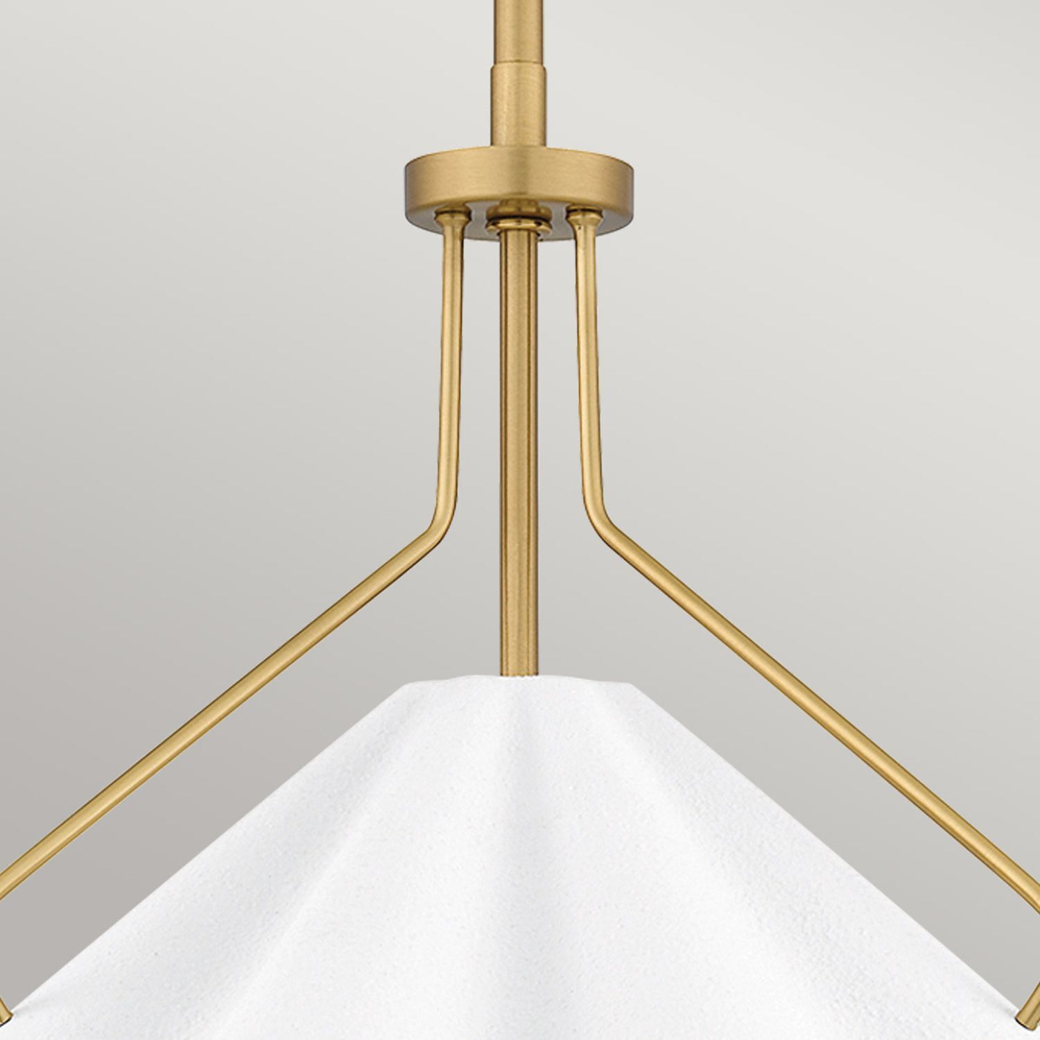 Suspension Blanc Laiton antique H : max. 130,9 cm Métal E27 Lampe, Kronleuchter