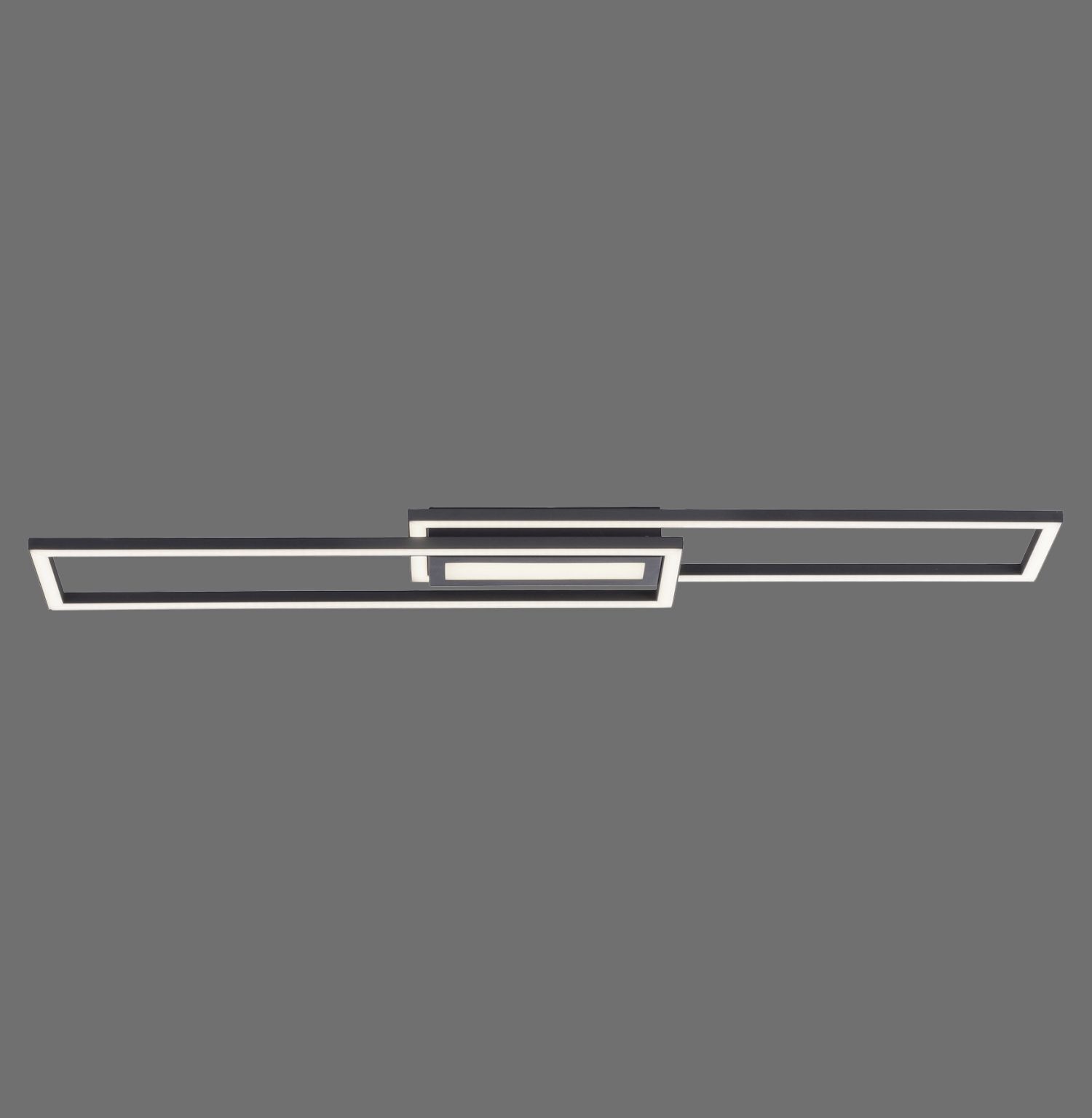 Lampe de plafonnier LED à intensité variable Métal noir blanc chaud 3000 K