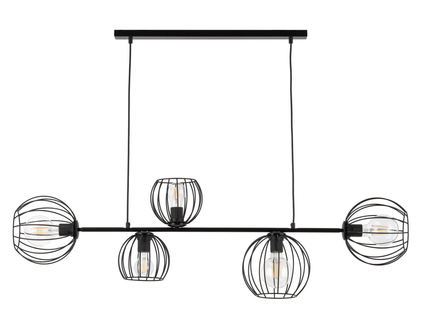 Suspension E27 Noir Métal Rétro Design