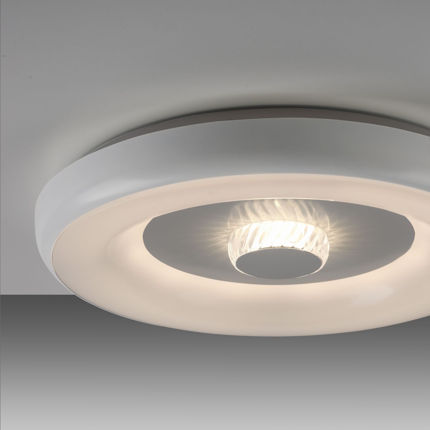 LED Deckenlampe Weiß RGB Beleuchtung mit Ø39 cm 2200 lm Deckenleuchte