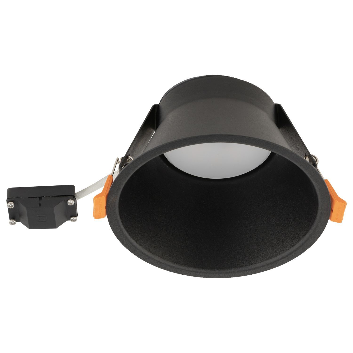 Spot encastré noir GX53 métal Ø 14,5 cm plafond intérieur