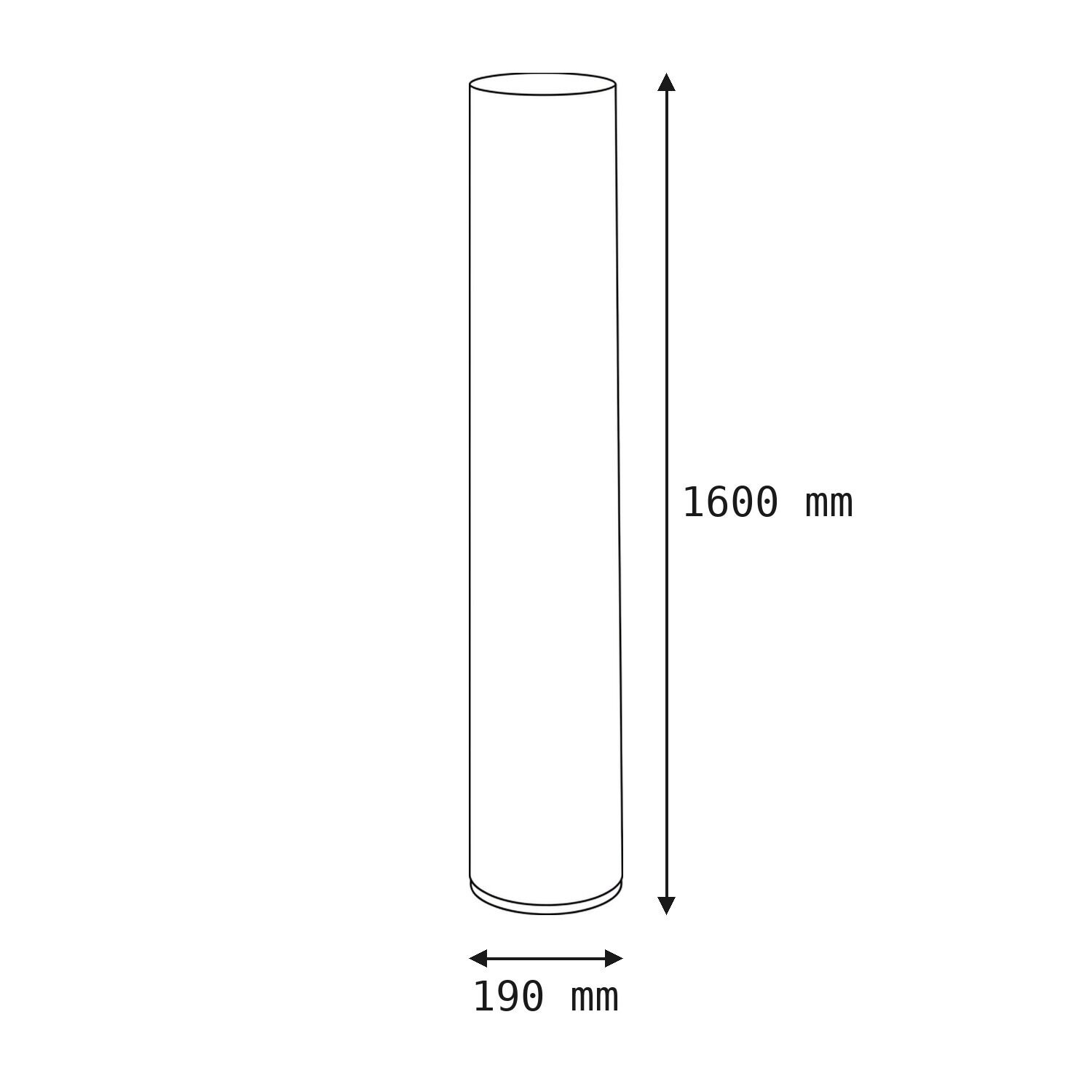 le126638-stehlampe-terrasse-garten-aussen-kunststoff-modern-ip44-weiss-schwarz-06 rohr, rohrleitung, geometrische form, hakenlos, voller zylinder