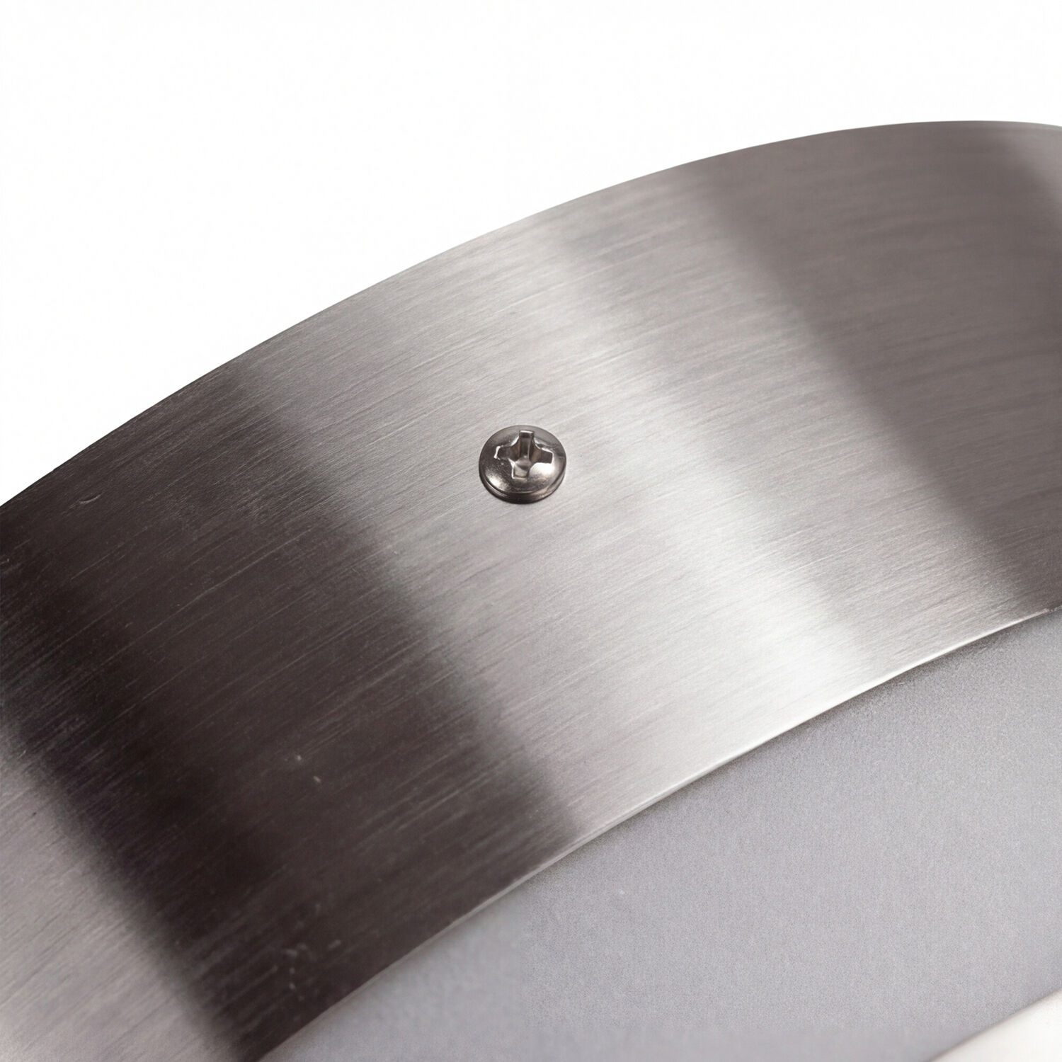 Wandleuchte Bewegungsmelder Edelstahl IP44 wetterfest gebürstet, Metall, Schraube, gekrümmt, Paneel