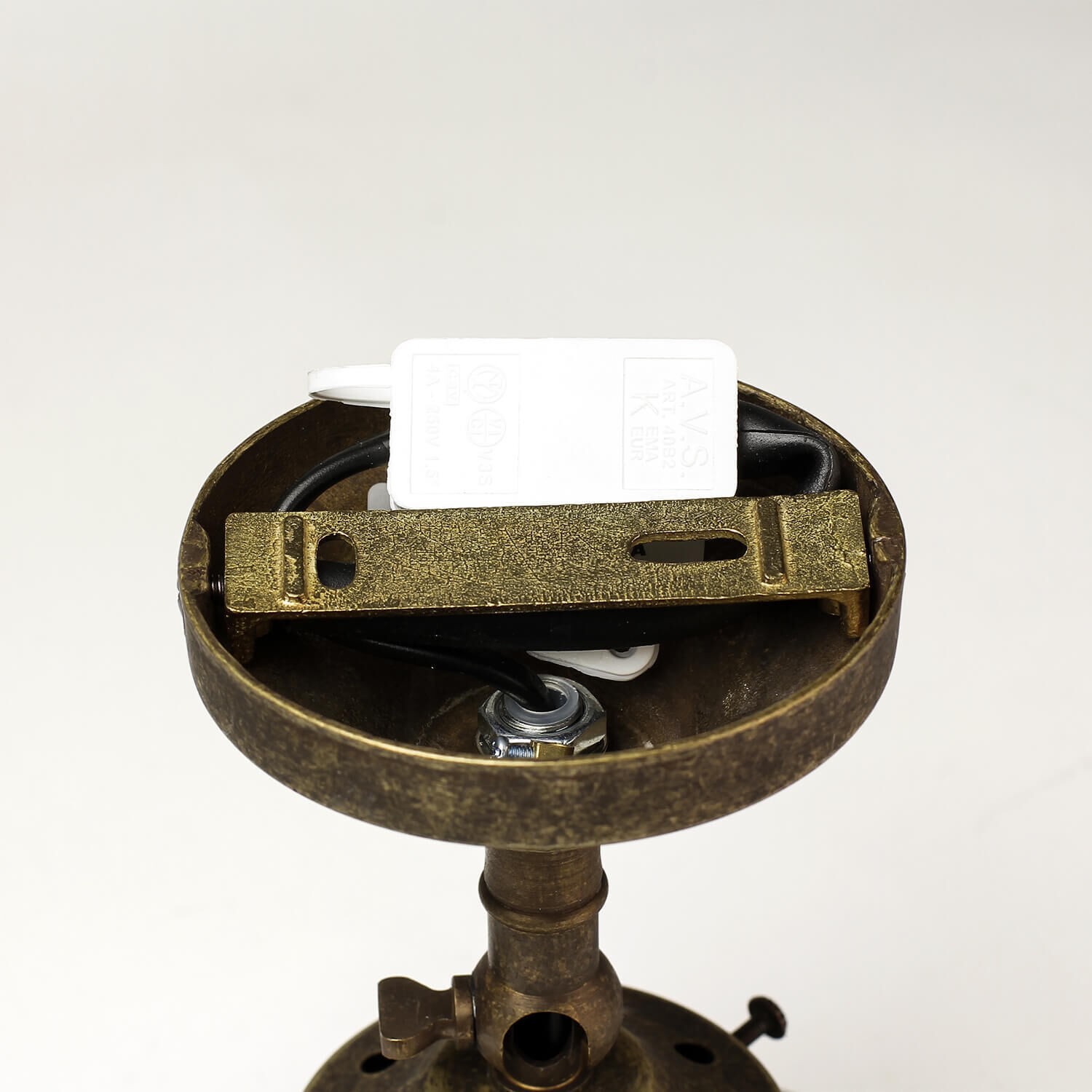 Applique en laiton bronze antique réglable