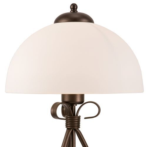 Lampe de table Marron Métal rond Lampe rustique