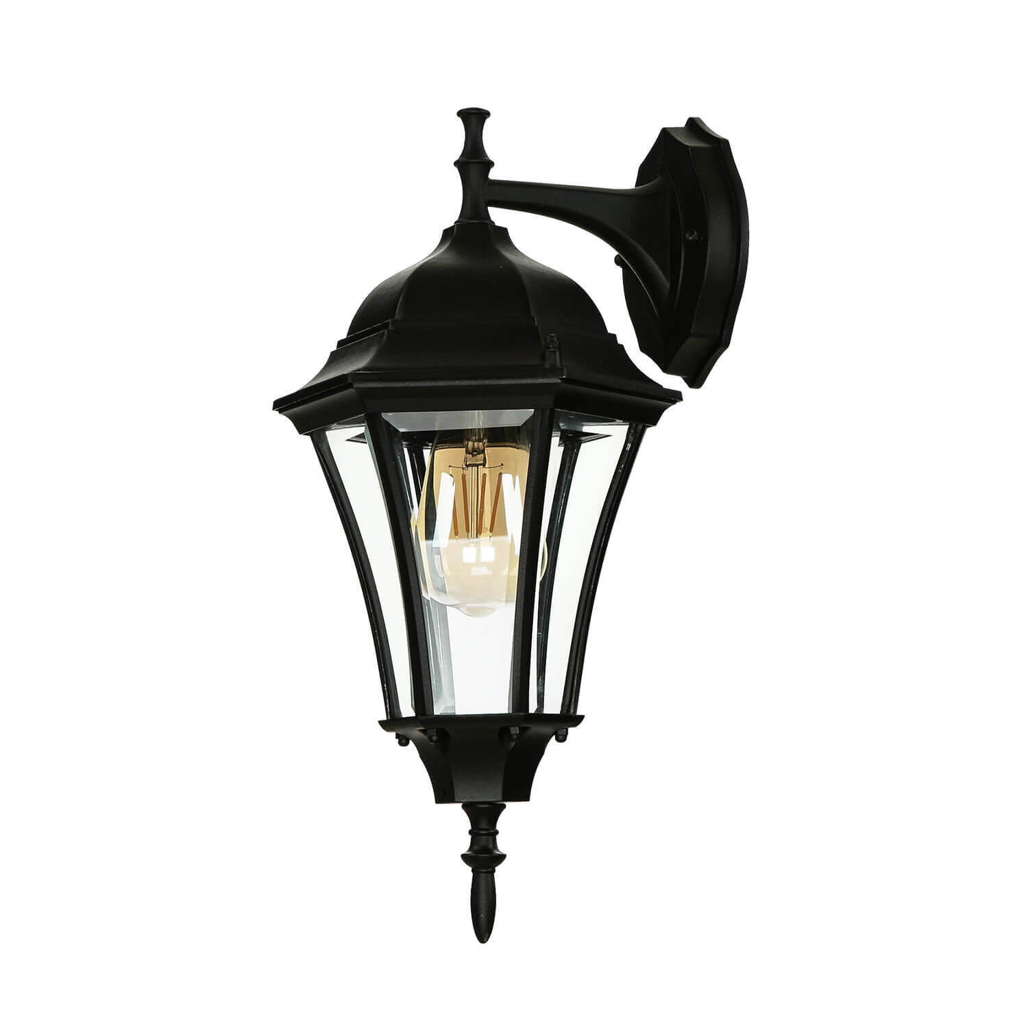 Lampe d'extérieur rustique murale WARSCHAU noir