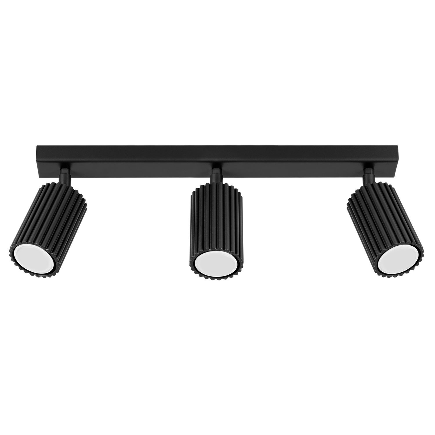 Projecteur de plafond noir 3 flammes L : 45 cm orientable GU10