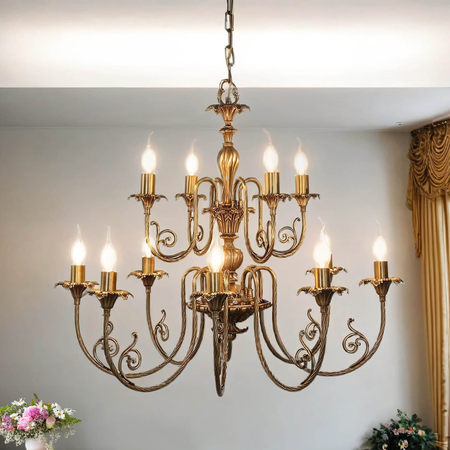 Premium Lampe à suspendre Ø84cm 12-Flmg Leuchter, Lampe