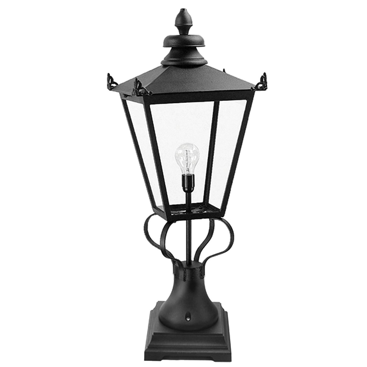 Lampe d'allée vintage Noir H:106cm Jardin RICKMAN