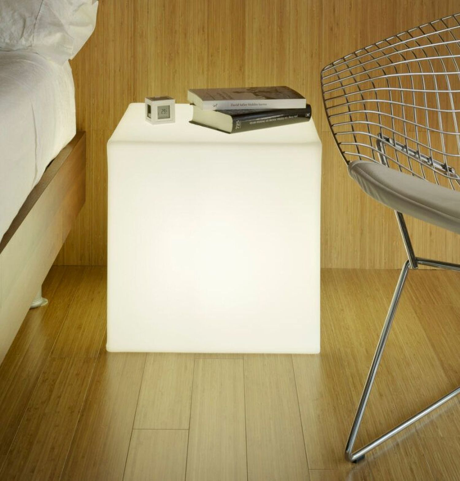 Cube lumineux avec câble Fiche L : 43 cm IP65 E27 LED 2700 K