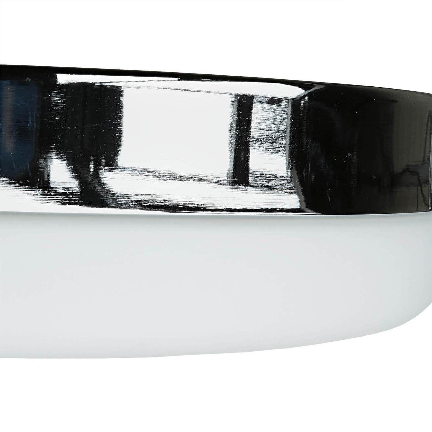 Plafonnier chromé Salle de bain Salon Lampe MONI Schale