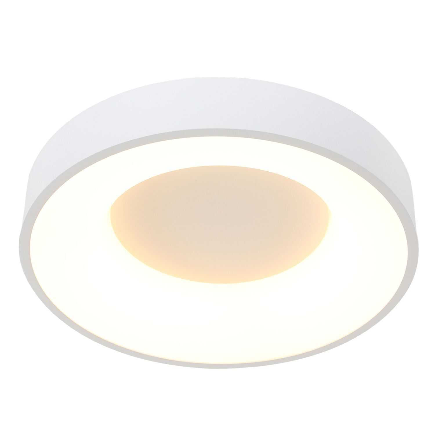 Plafonnier LED blanc métal plastique 40 W 2700 K