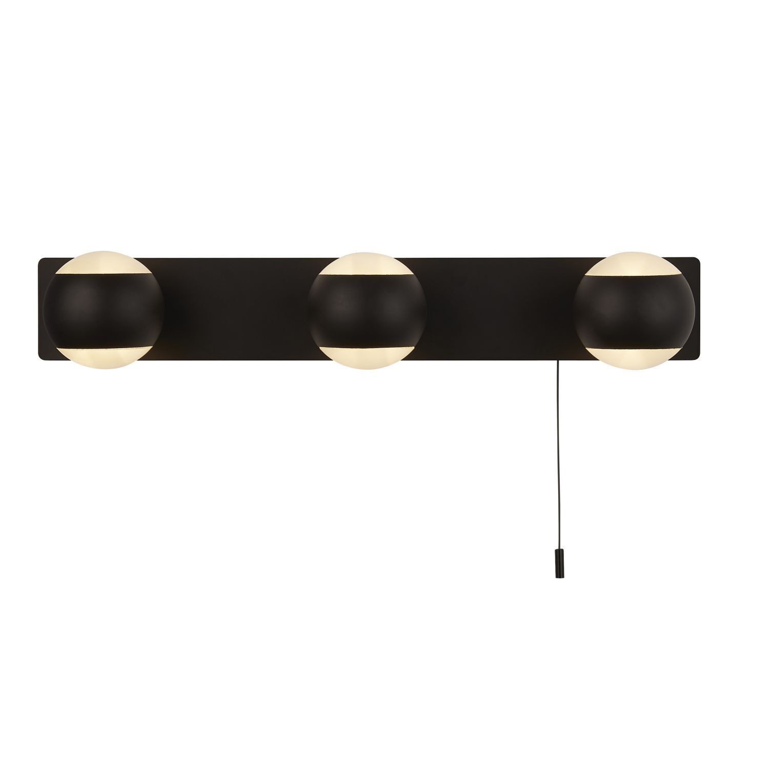 Applique Up Down avec interrupteur IP44 3x G9 noir blanc Salle de bain