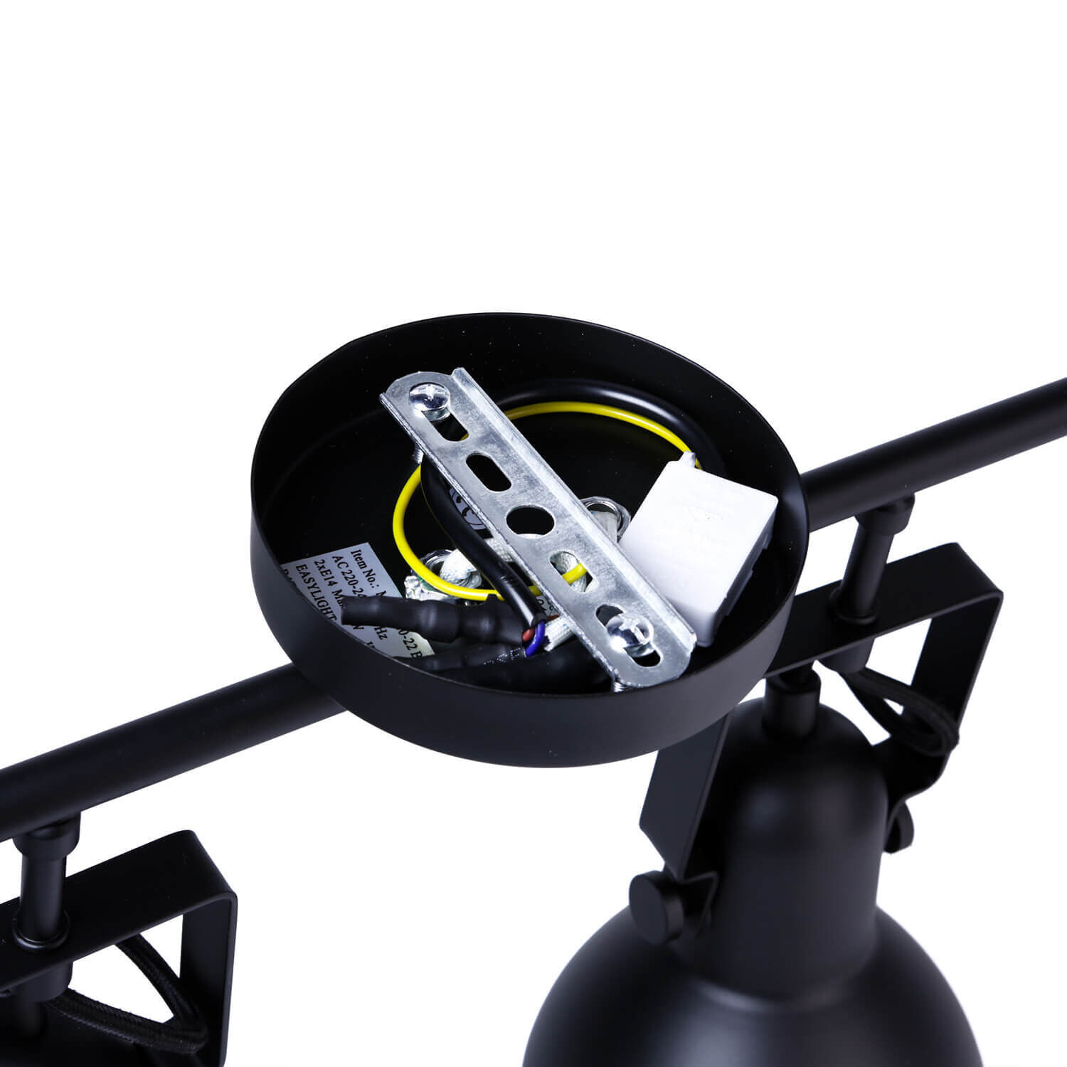 Spot Luminaire Noir Métal long Rétro pratique Elektrisches Gerät, Mikrophon